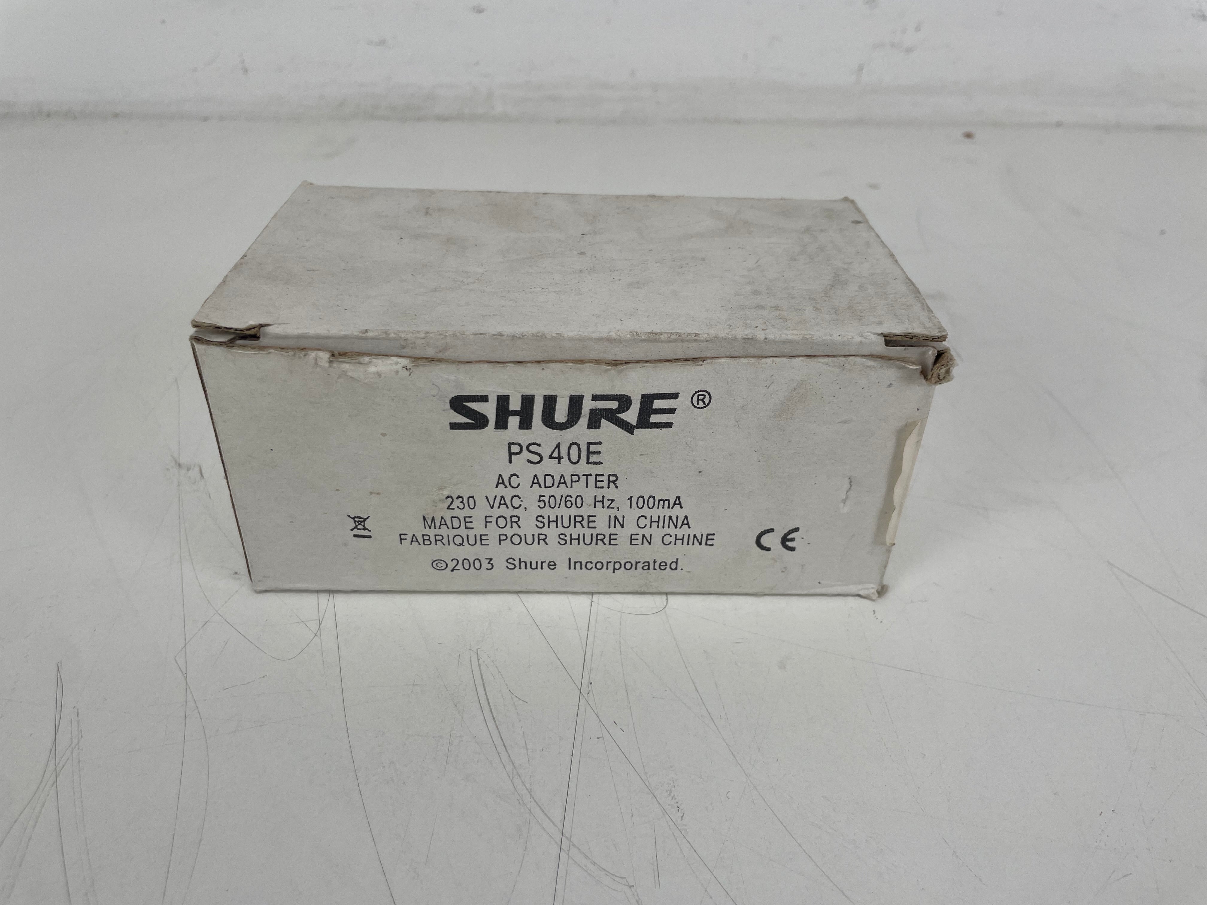 Shure - PS40E - AC Adapter - 230V - 15V - Inc. Original Box
