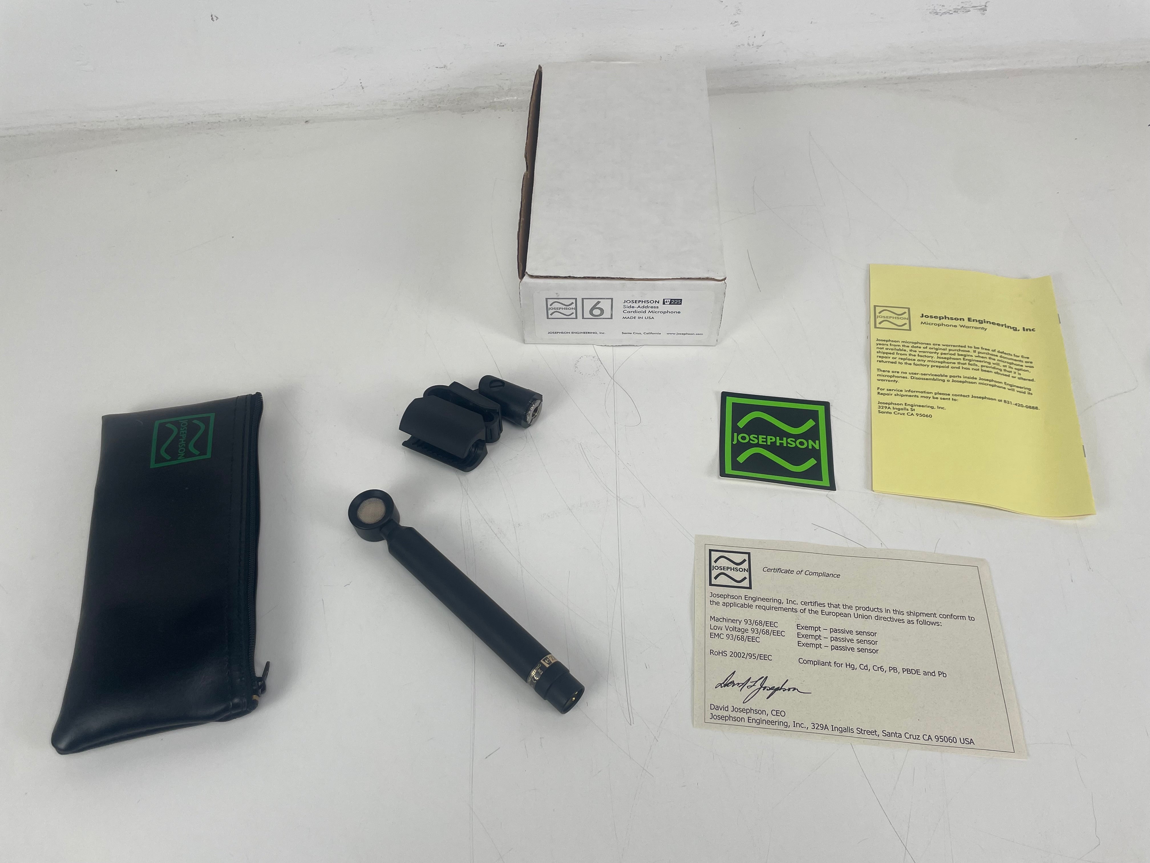 Josephson - e22s - Side-Adress  Microphone - By: Steve Albini -  Mint - 1st owner