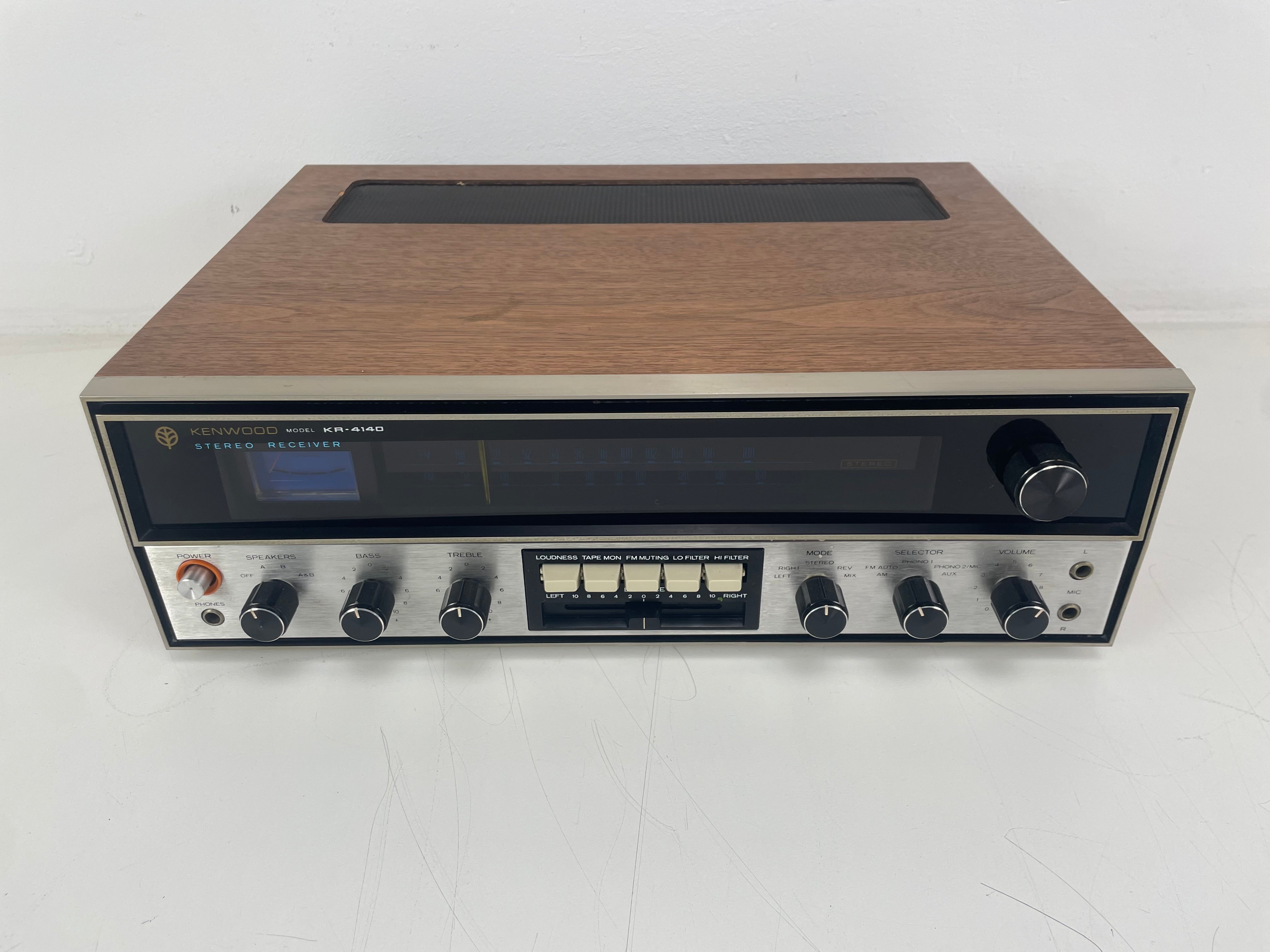 Kenwood - KR4140 - Stereo Receiver - Serviced (LED Installed/Recapped)