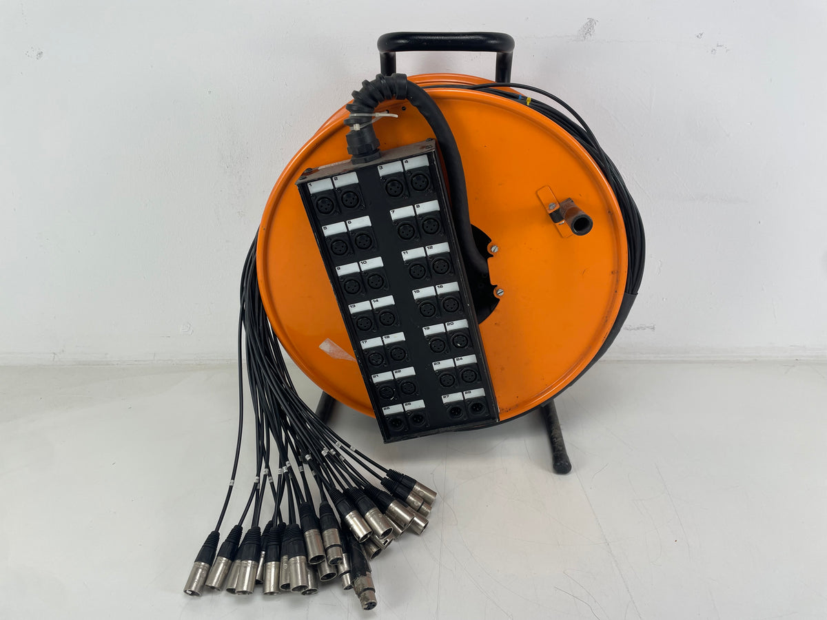 ProCo – StageMASTER 24x4 – 28-Channel XLR Multicore Stage Snake – Cable Reel