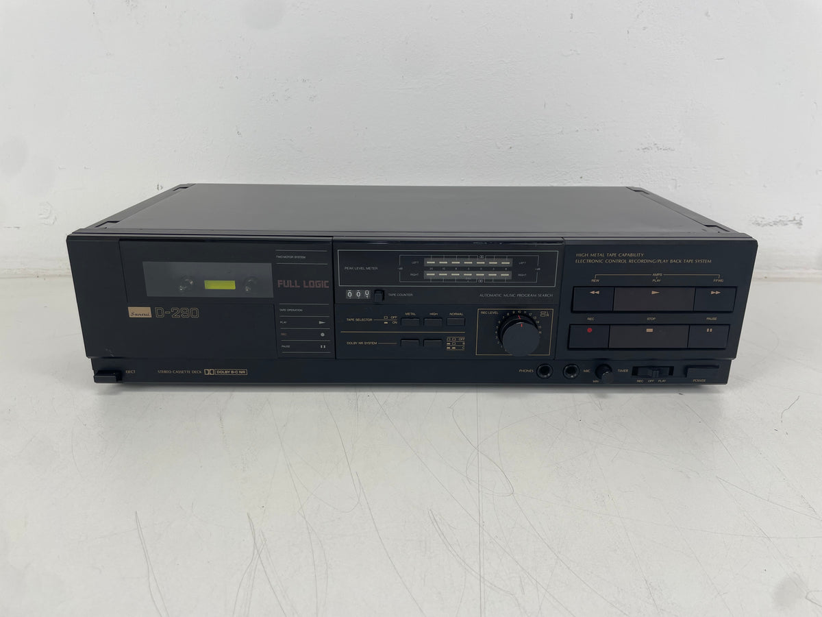 Sansui – D-290 – 2-Head – Stereo Cassette Deck – Serviced (New Belts/Heads Cleaned)