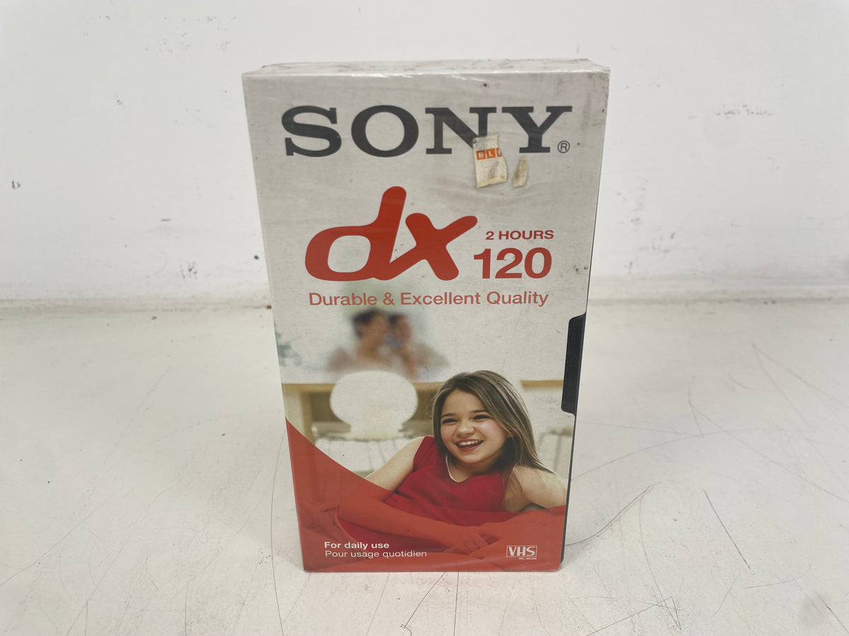 Sony DX 120 VHS Video Cassette – 2 Hours – Factory Sealed NOS