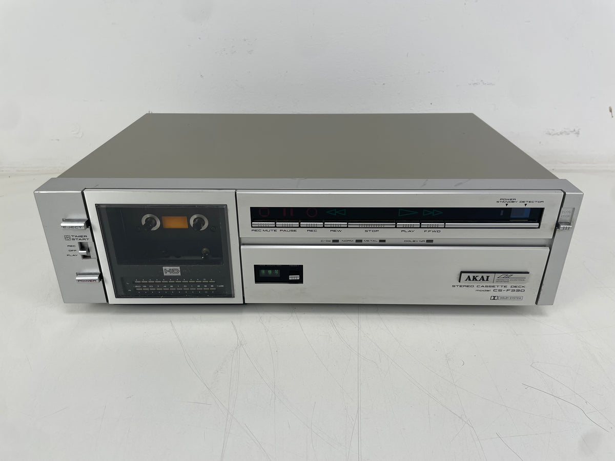 Akai – CS-F330 – Stereo Cassette Deck – 2-Head – Serviced (New Belts)