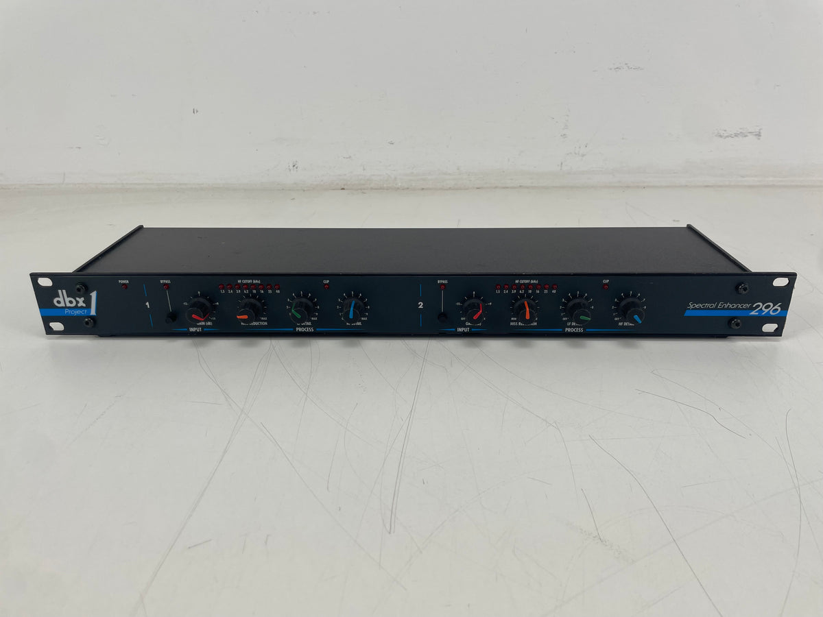 DBX - 296 - Spectral Enhancer – Stereo Hiss Reduction / LF & HF Detail Processor - NO PSU!
