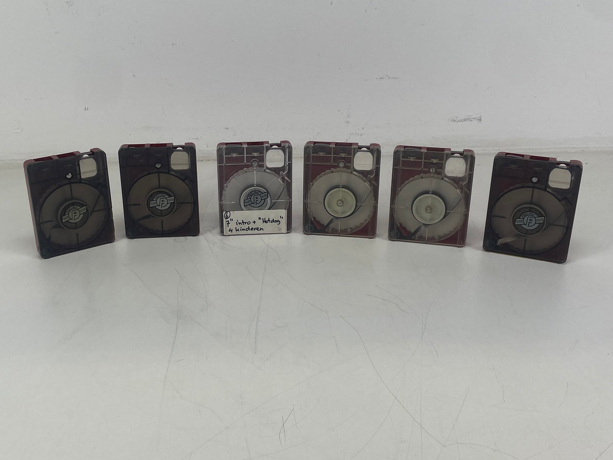 Fidelipac Mastercart – Vintage NAB Broadcast Audio Tape Cartridges – Lot of 6 – Used