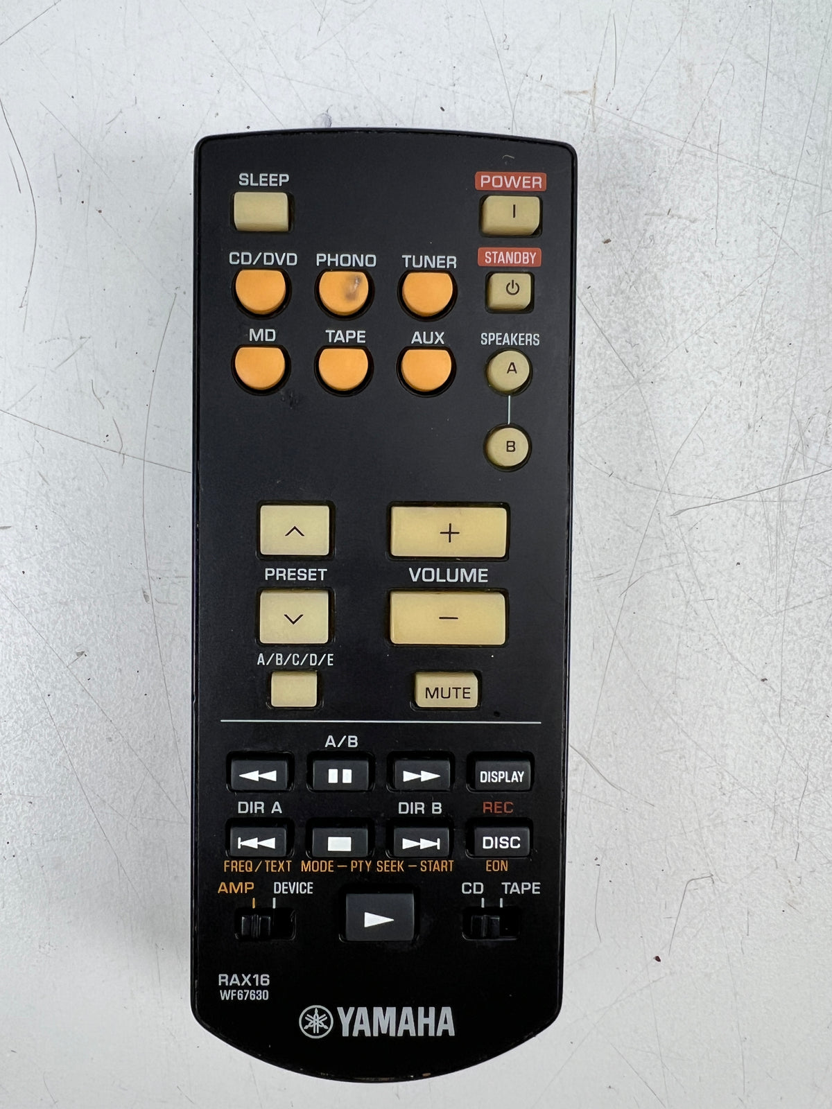 Yamaha - Remote Control -  RAX16 - WF67630