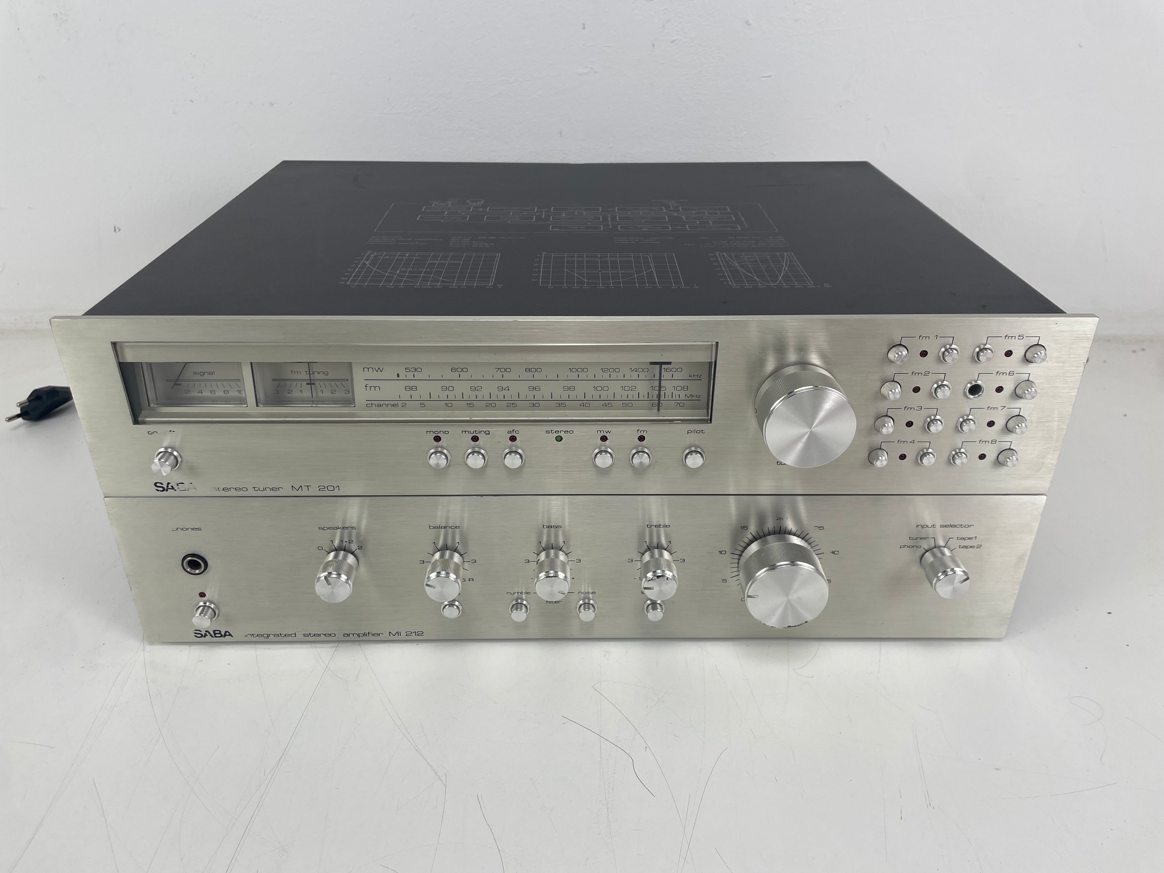SABA - MI212/MT201 - Integrated Amplifier + Tuner Set