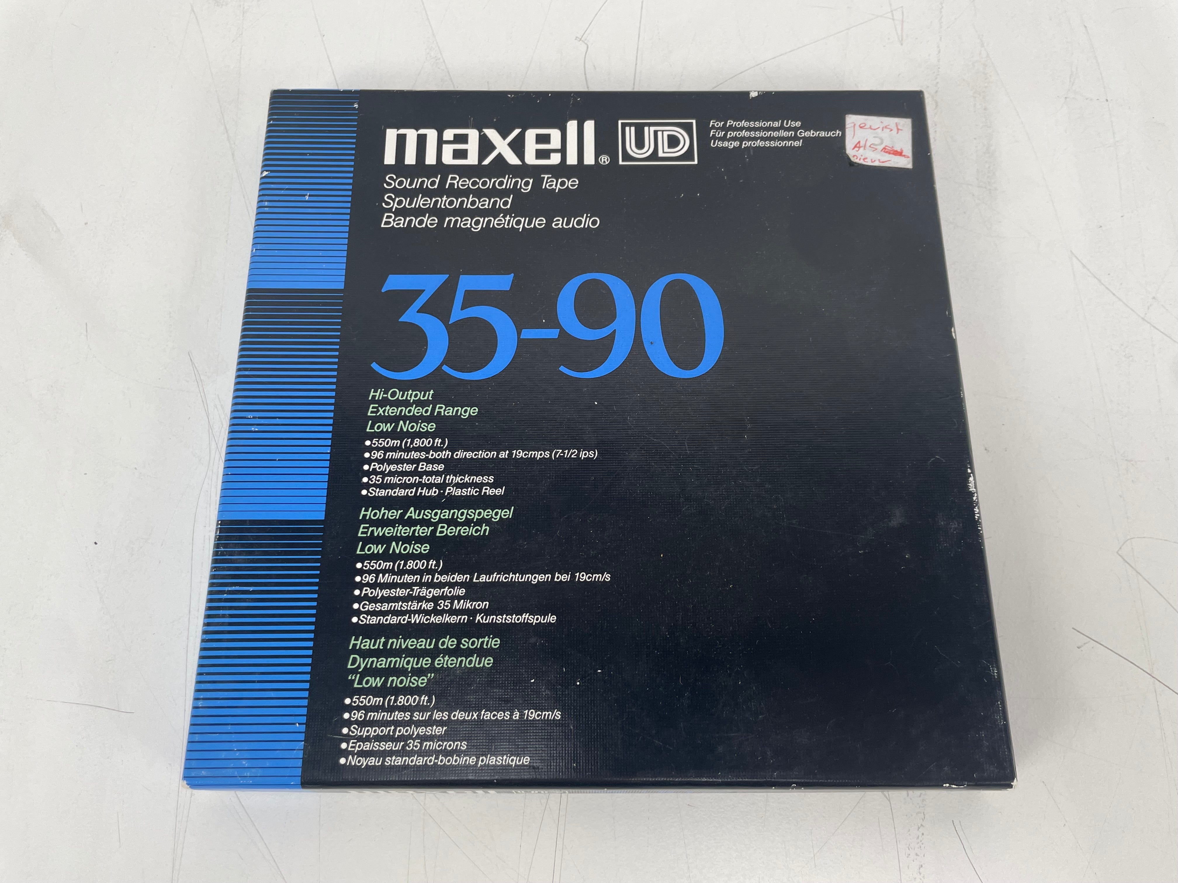 Maxell 35-90 (N) – 18 cm Tape Reel – Erased – Used