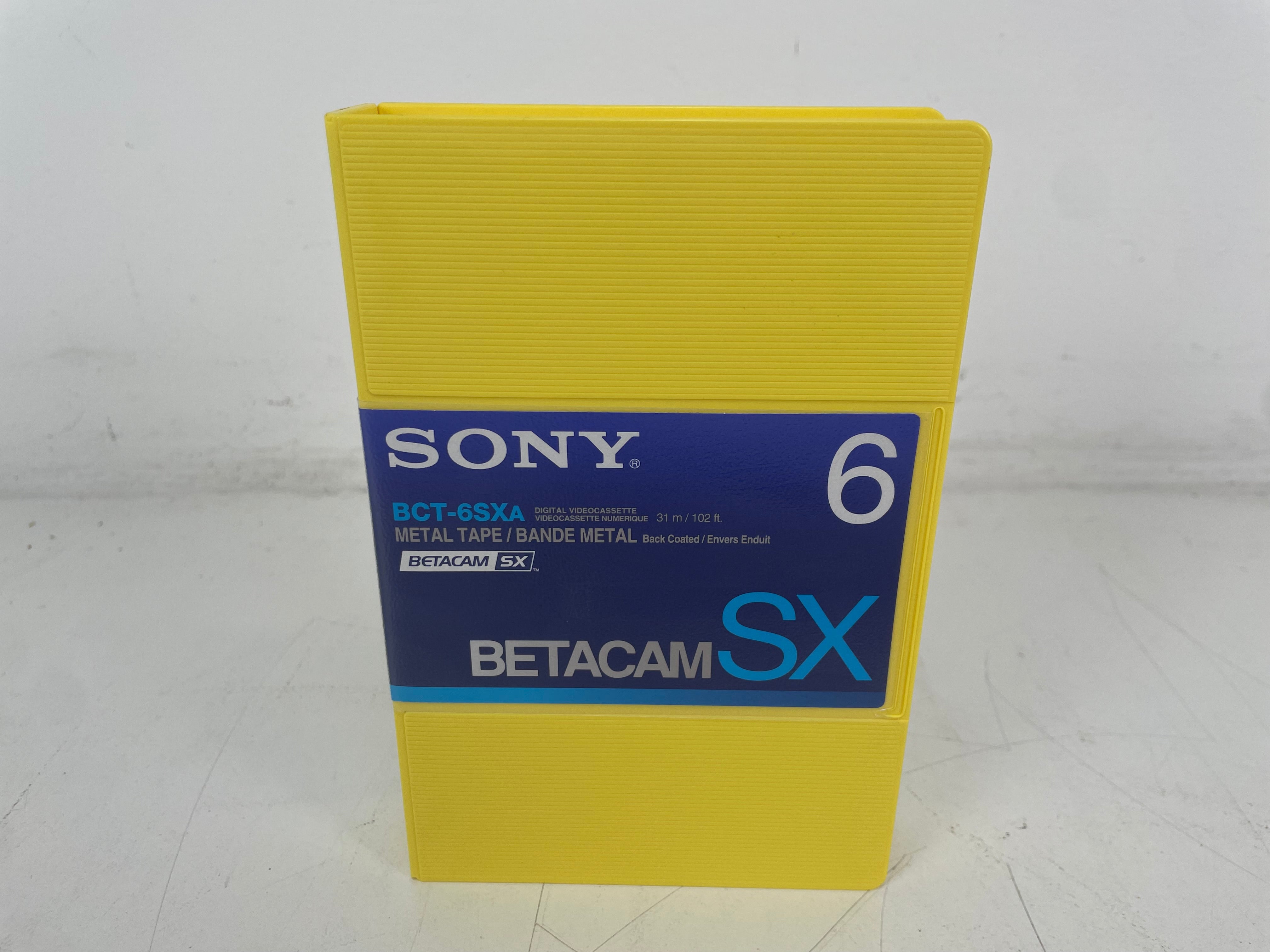 Sony - BCT-6SXA - BetacamSX - Metal Tape - 6 - NOS