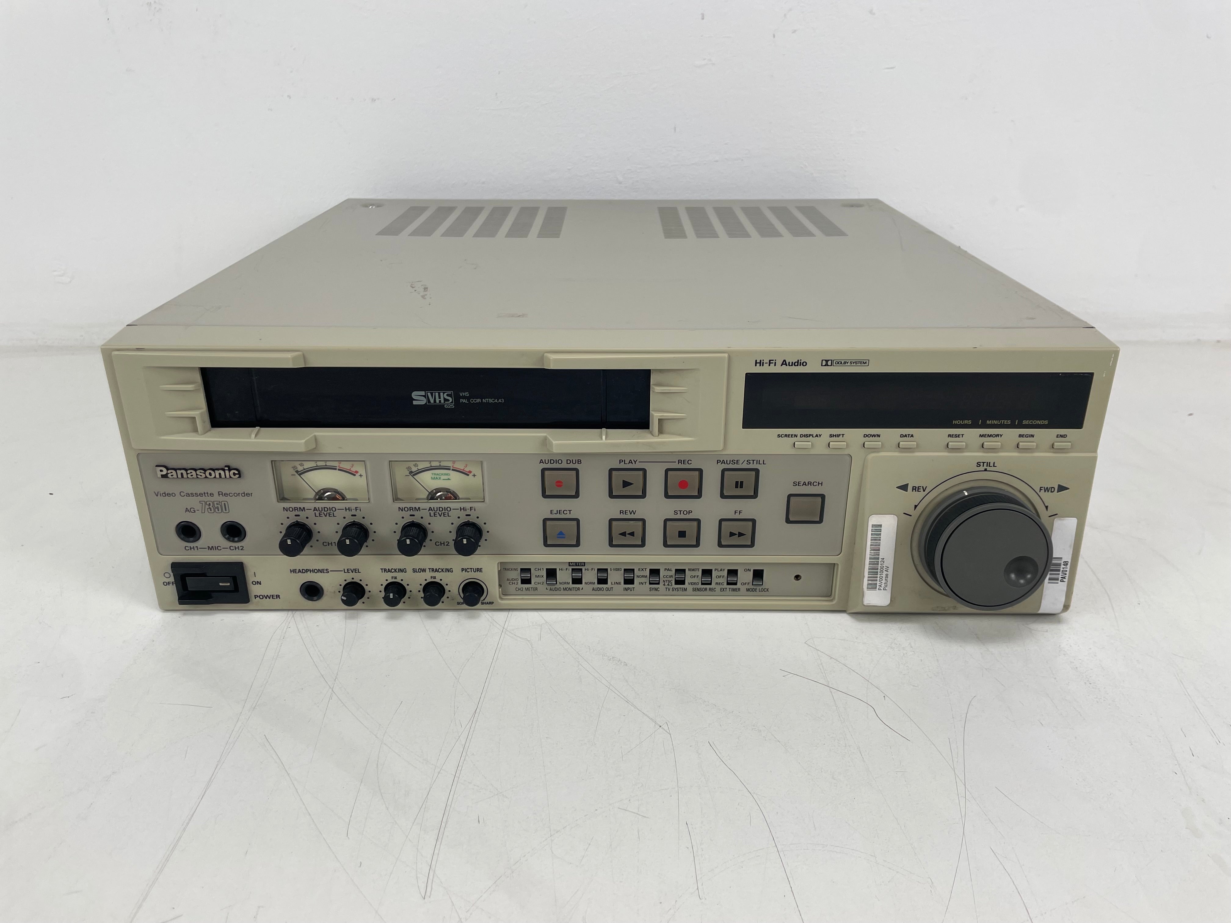 Panasonic - AG-7350 - SVHS - Video Cassette Recorder  - Fully Serviced