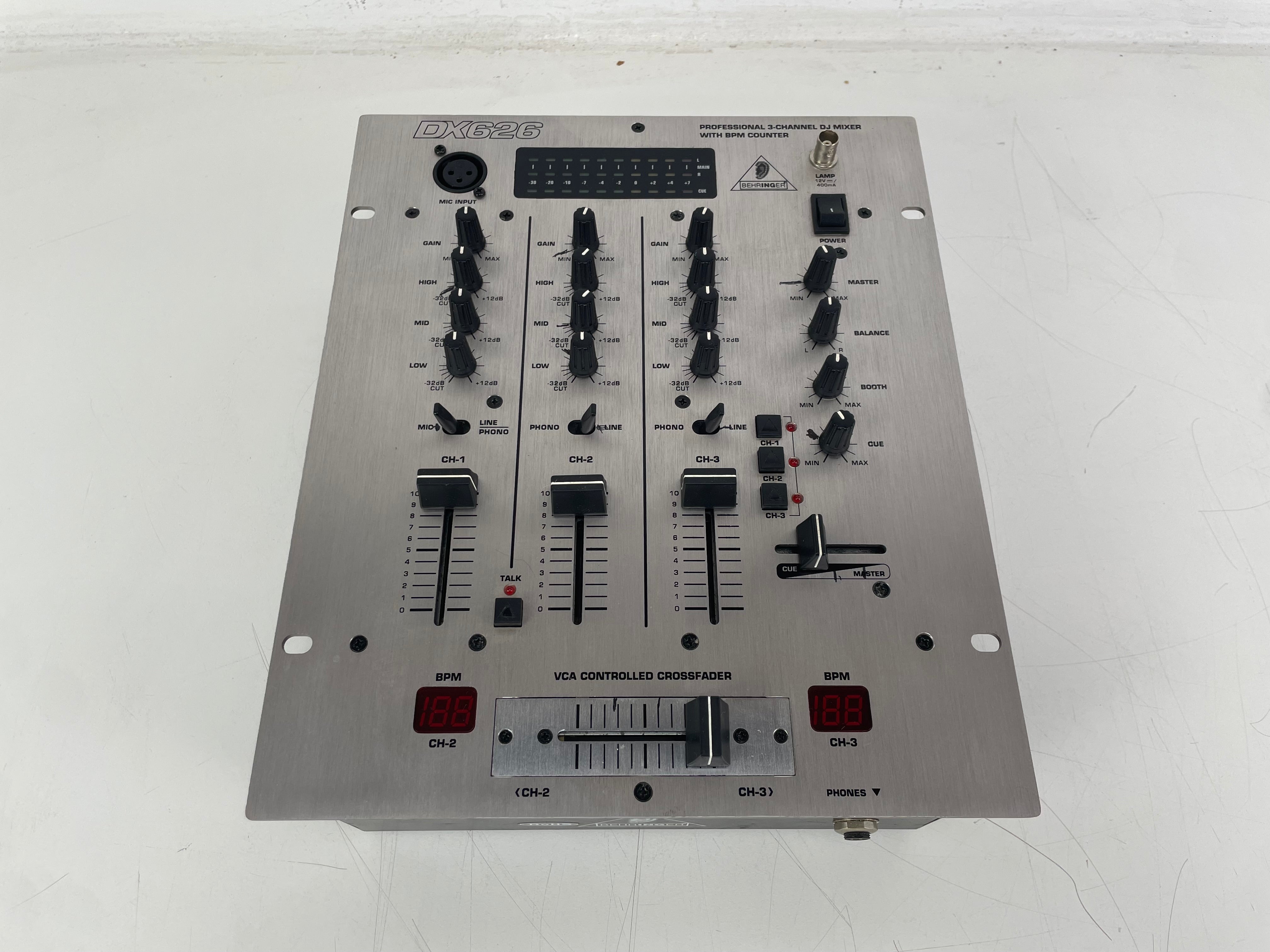 Behringer - DX626 - DJ-Mixer - Serviced (Pot-Meters Cleaned)