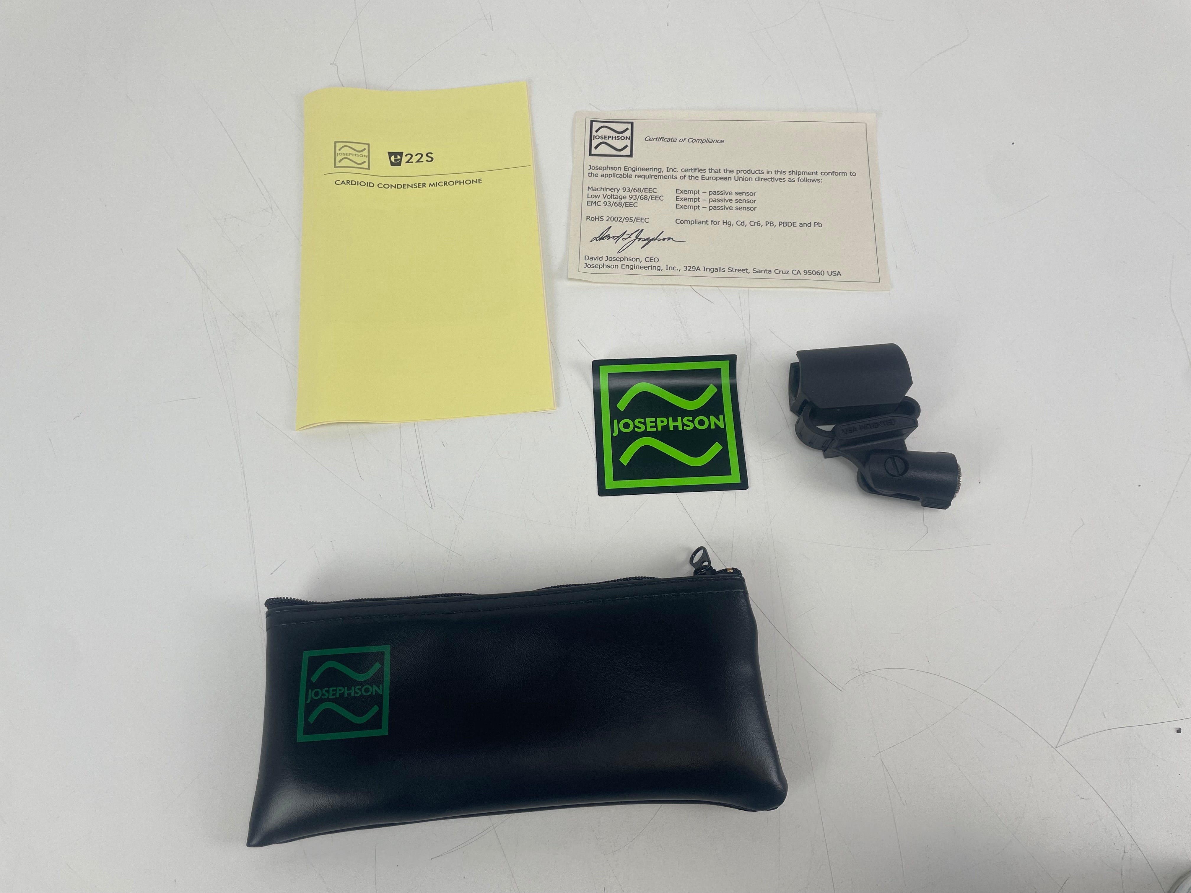 Josephson - e22s - Side-Adress  Microphone - By: Steve Albini -  Mint - 1st owner (No.2)
