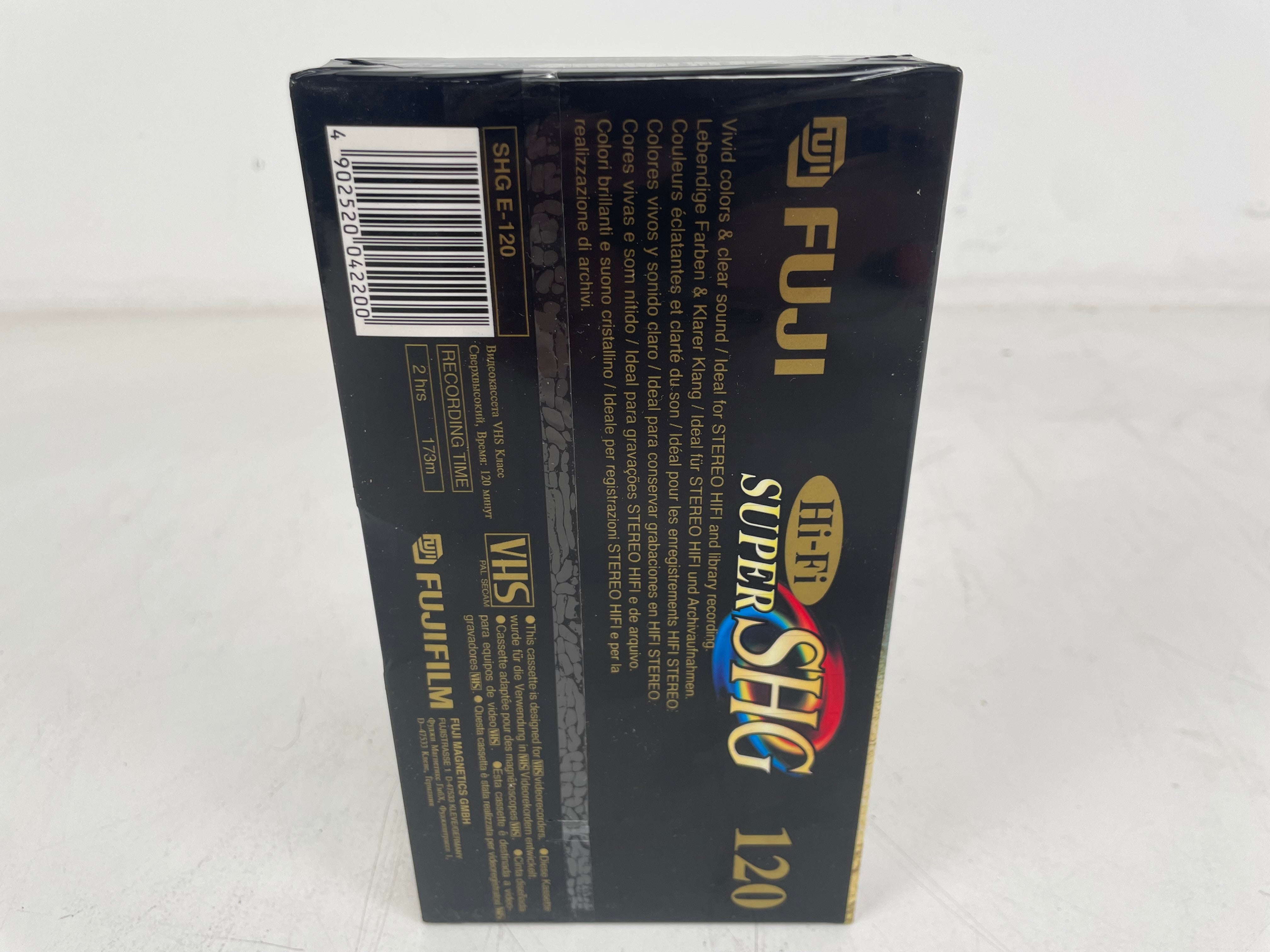 Fuji - SHG E-120 - Hi-Fi Super SHG - VHS Tape - PAL/SECAM - 120 - 2 Hrs - Sealed - NOS