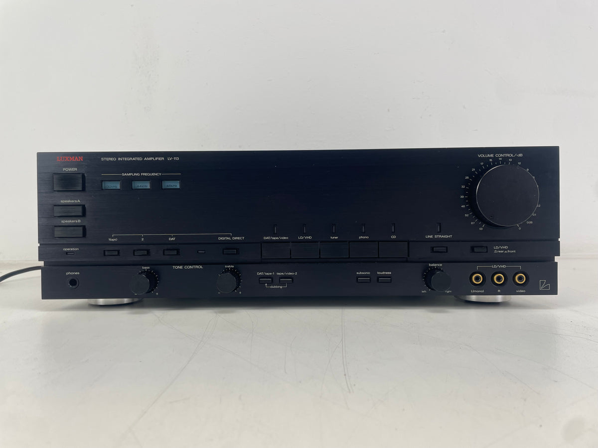 Luxman LV-113 – Stereo Integrated Amplifier – Built-In DAC – Phono MM/MC - Serviced (Cleaned)
