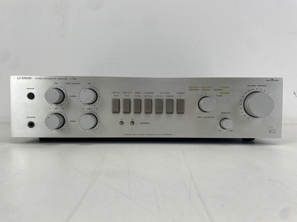 Luxman – L-114A – Stereo Integrated Amplifier – Serviced (Resprayed)