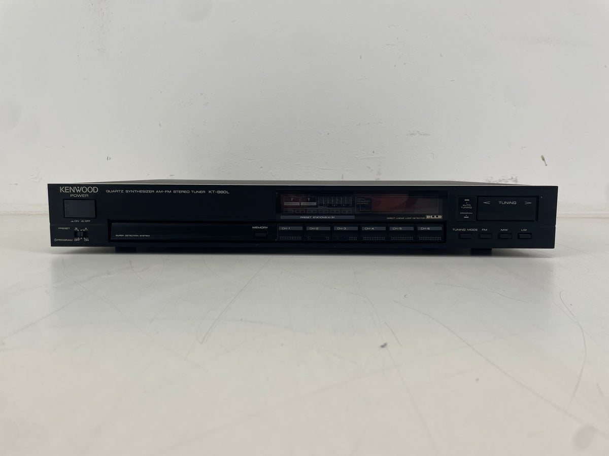 Kenwood – KT-880L – Quartz Synthesizer AM/FM Stereo Tuner – Serviced (Repaired)
