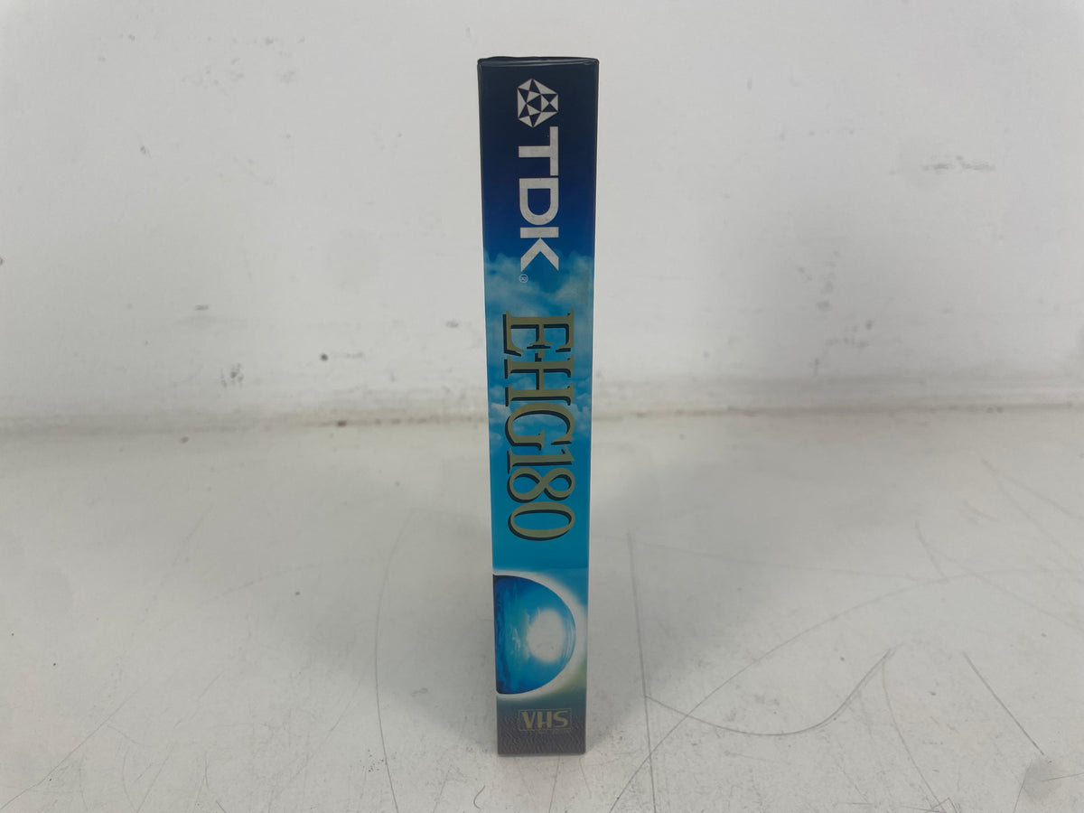 TDK E-HG180 Extra High Grade VHS Video Cassette – 3 Hours – Factory Sealed NOS