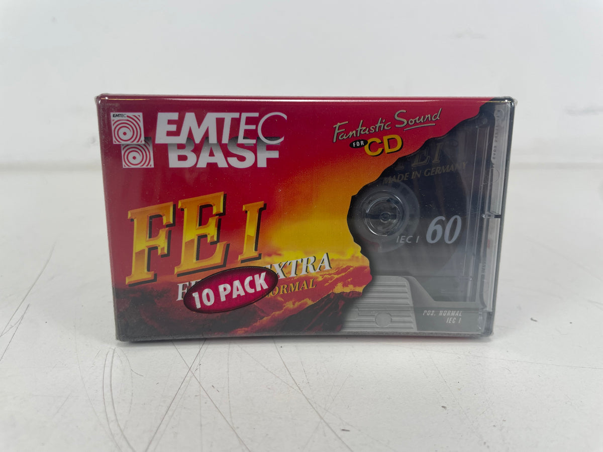 EMTEC / BASF – FE I Ferro Extra – 60 Min – IEC I Normal Position – 10-Pack – Sealed