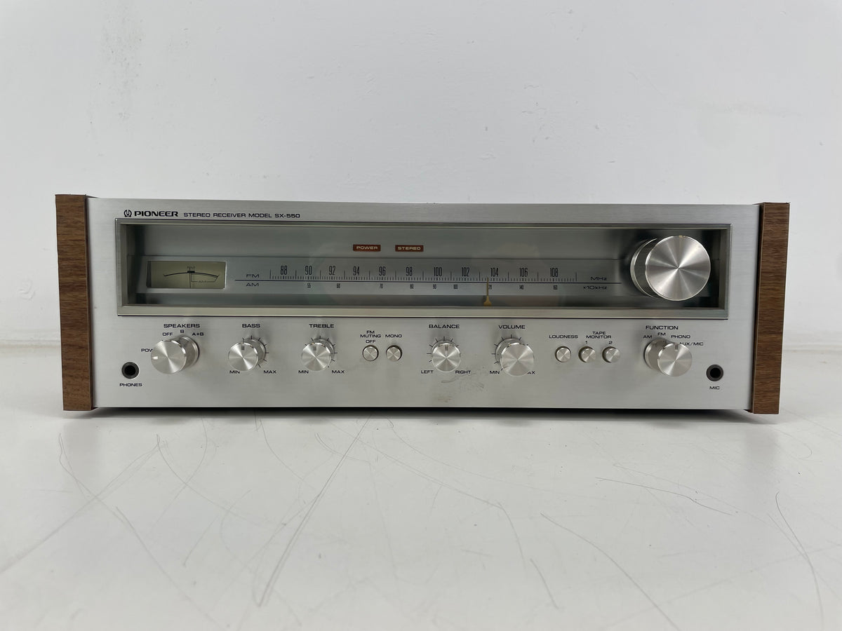 Pioneer - SX-550 - Stereo Receiver - Serviced (Repaired/Rewrapped/Repainted)