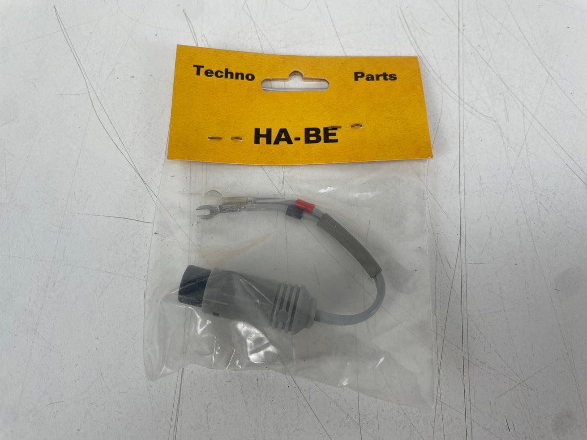 Techno Parts – 2-Pin DIN Female to Fork Terminals – Speaker Adapter Cable – New Old Stock