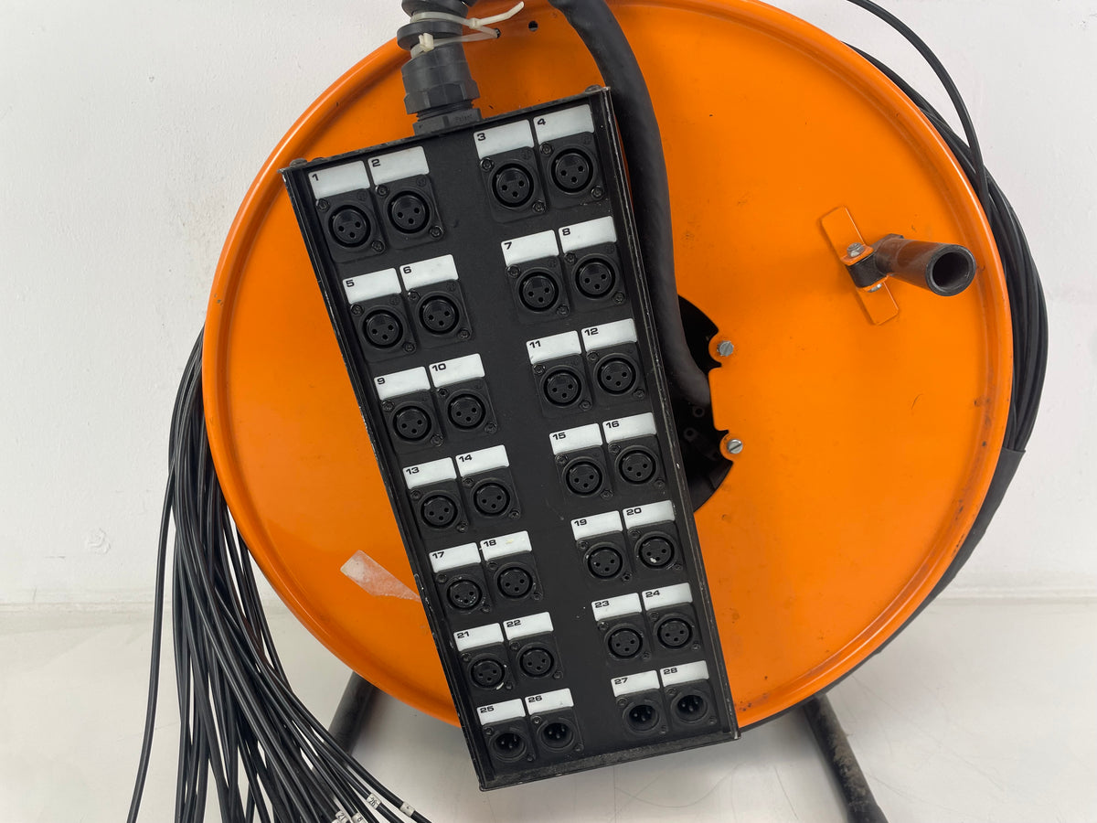 ProCo – StageMASTER 24x4 – 28-Channel XLR Multicore Stage Snake – Cable Reel