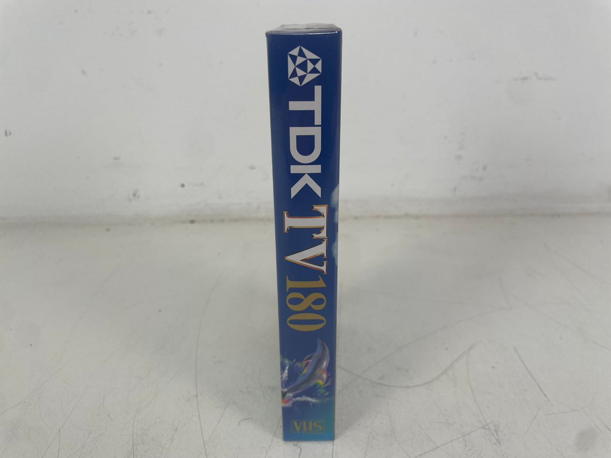TDK TV180 VHS Video Cassette – 180 Minutes / 3 Hours – Factory Sealed NOS