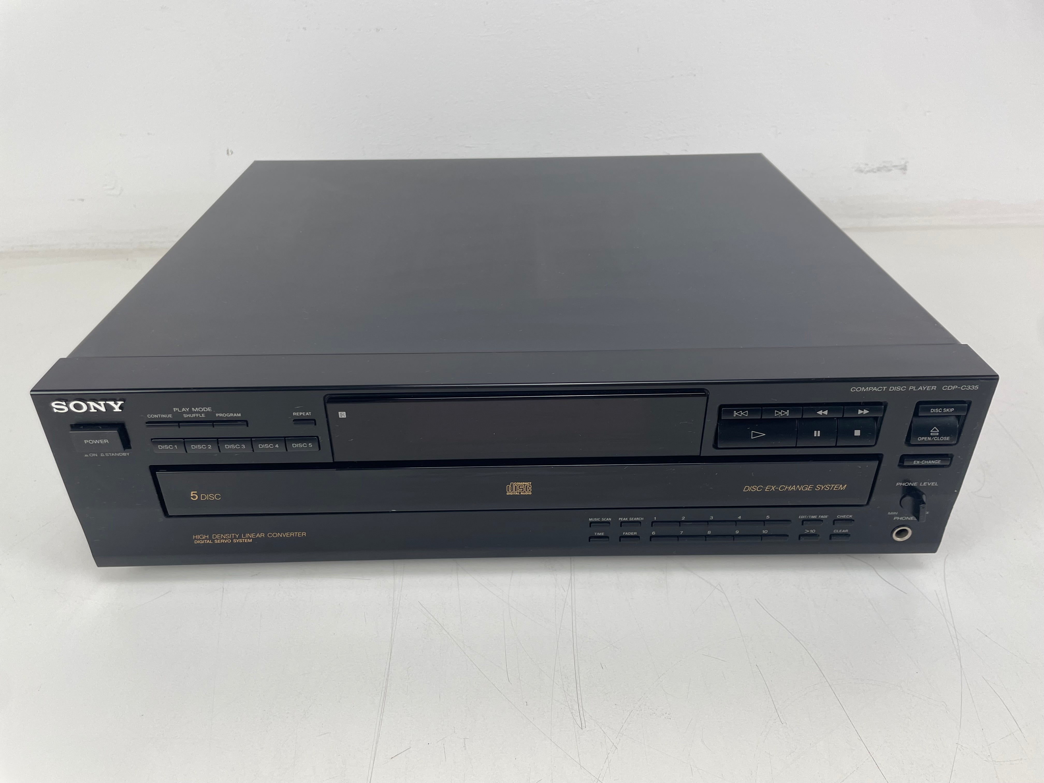 Sony - CDP-C335 - 5 Disc - Compact Disc Player - Inc. Remote - Fully Working (Rare)