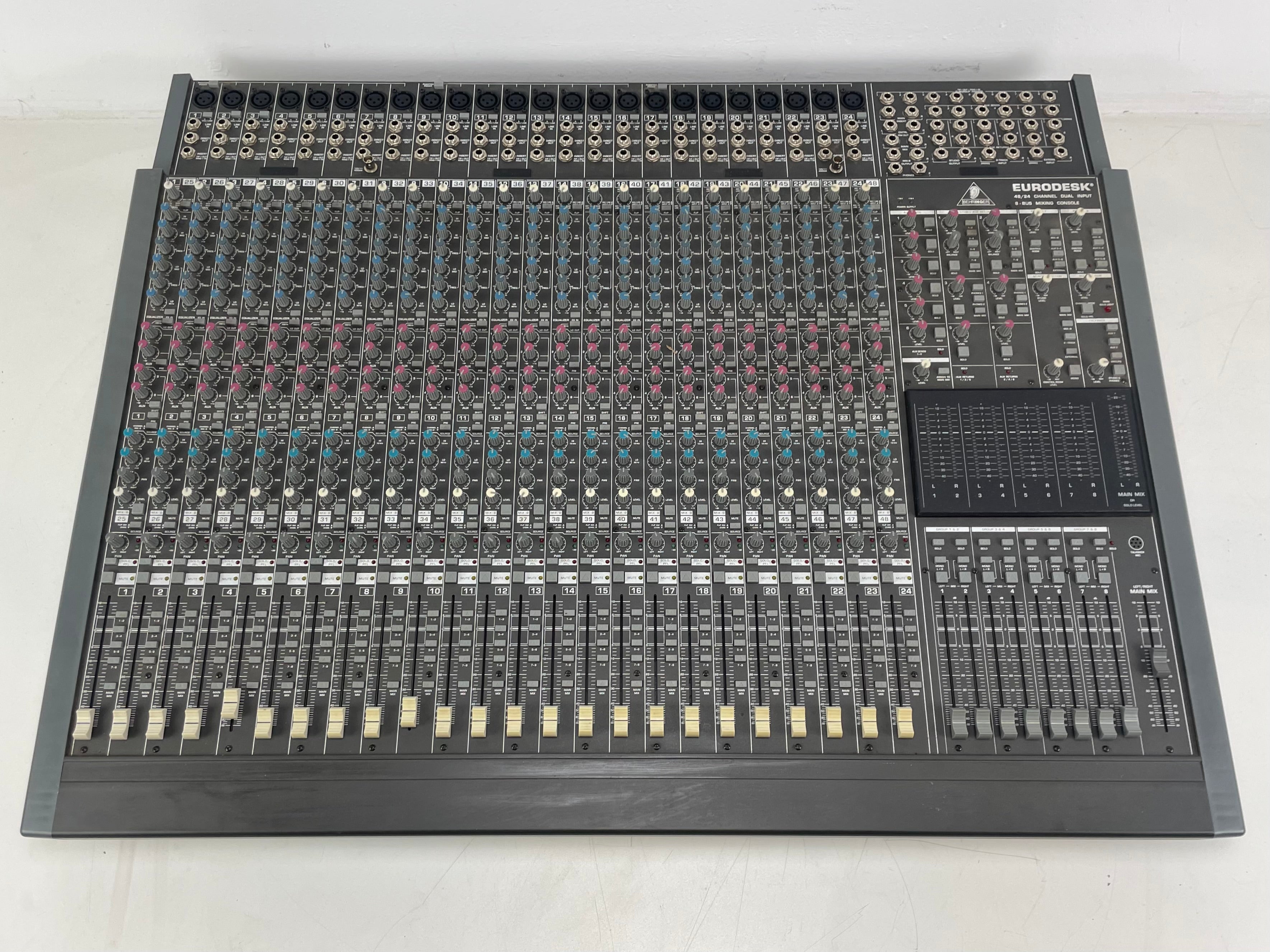 Behringer - MX8000 - Eurodesk -  48/24 Channel Mixer - Inc. PSU/Original Boxes - Needs Service