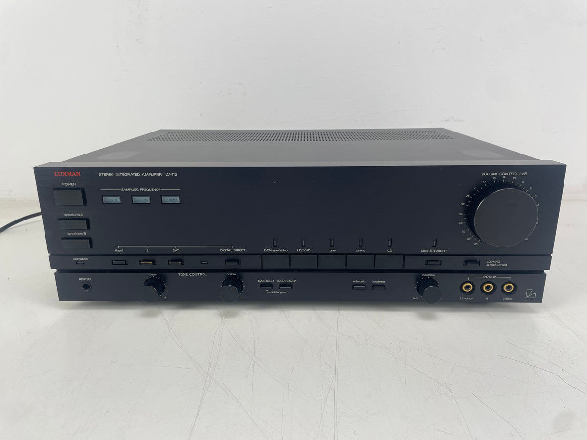 Luxman LV-113 – Stereo Integrated Amplifier – Built-In DAC – Phono MM/MC - Serviced (Cleaned)