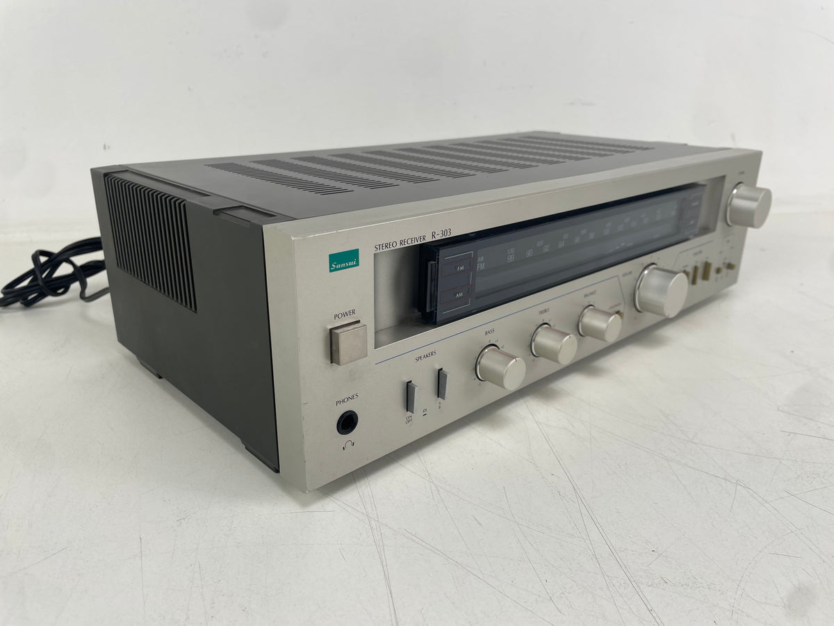 Sansui – R-303 – AM/FM Stereo Receiver – Serviced (Cleaned) – Original Box
