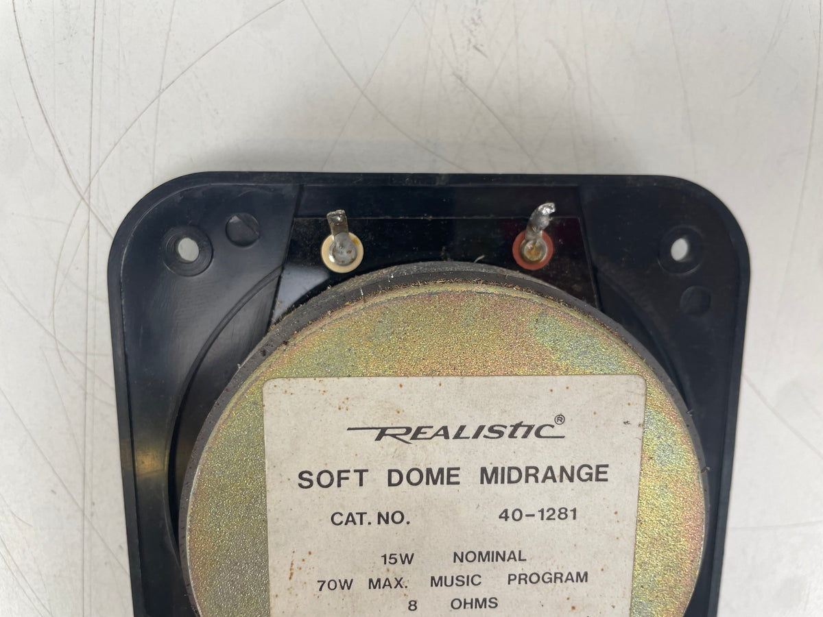 Realistic – 40-1281 – Soft Dome Midrange Speaker Driver – 8 Ohm – New Old Stock