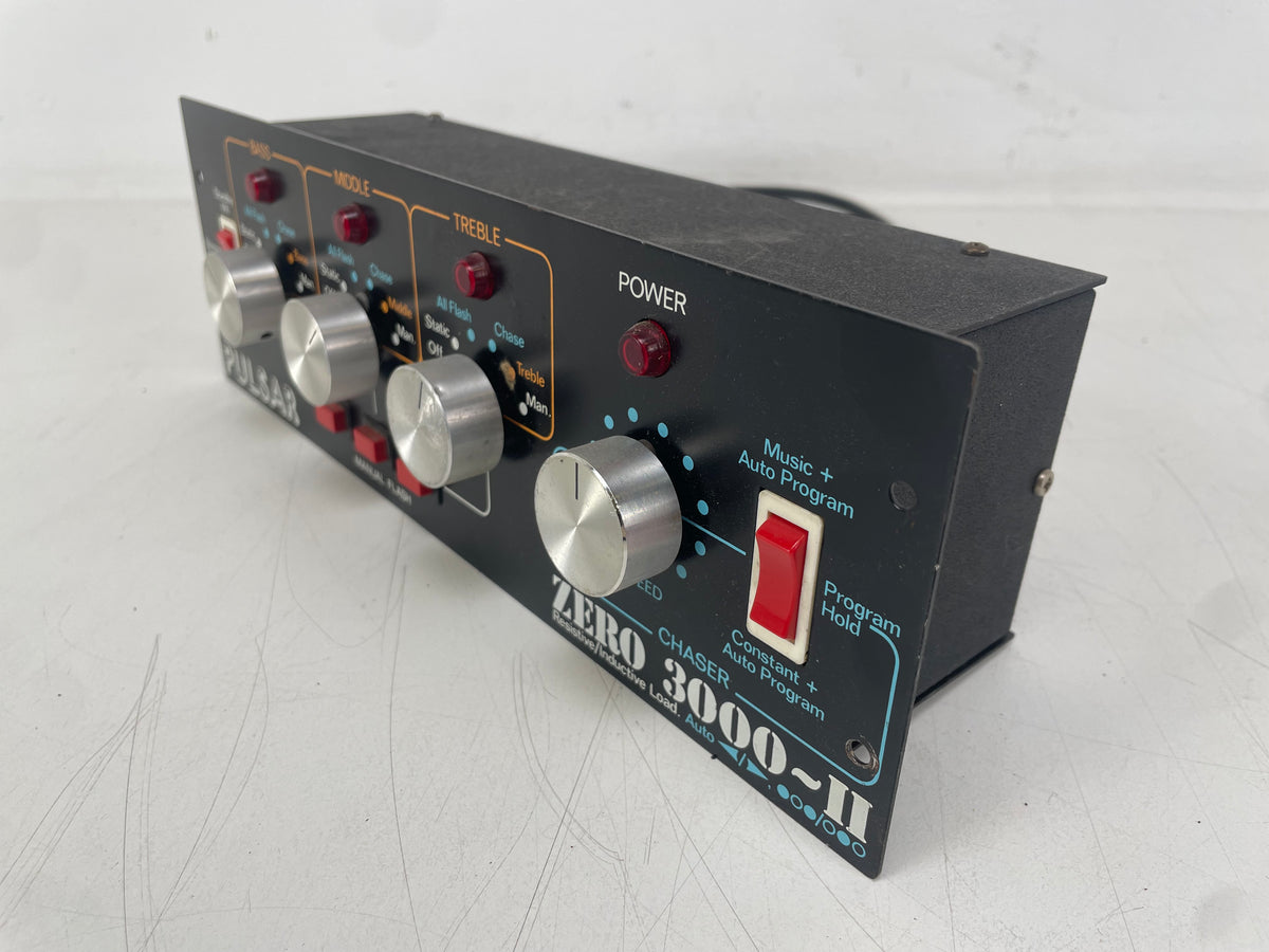 Pulsar – Zero 3000-II – 3-Channel Sound-to-Light Controller / Chaser – Power Tested Only – As Is