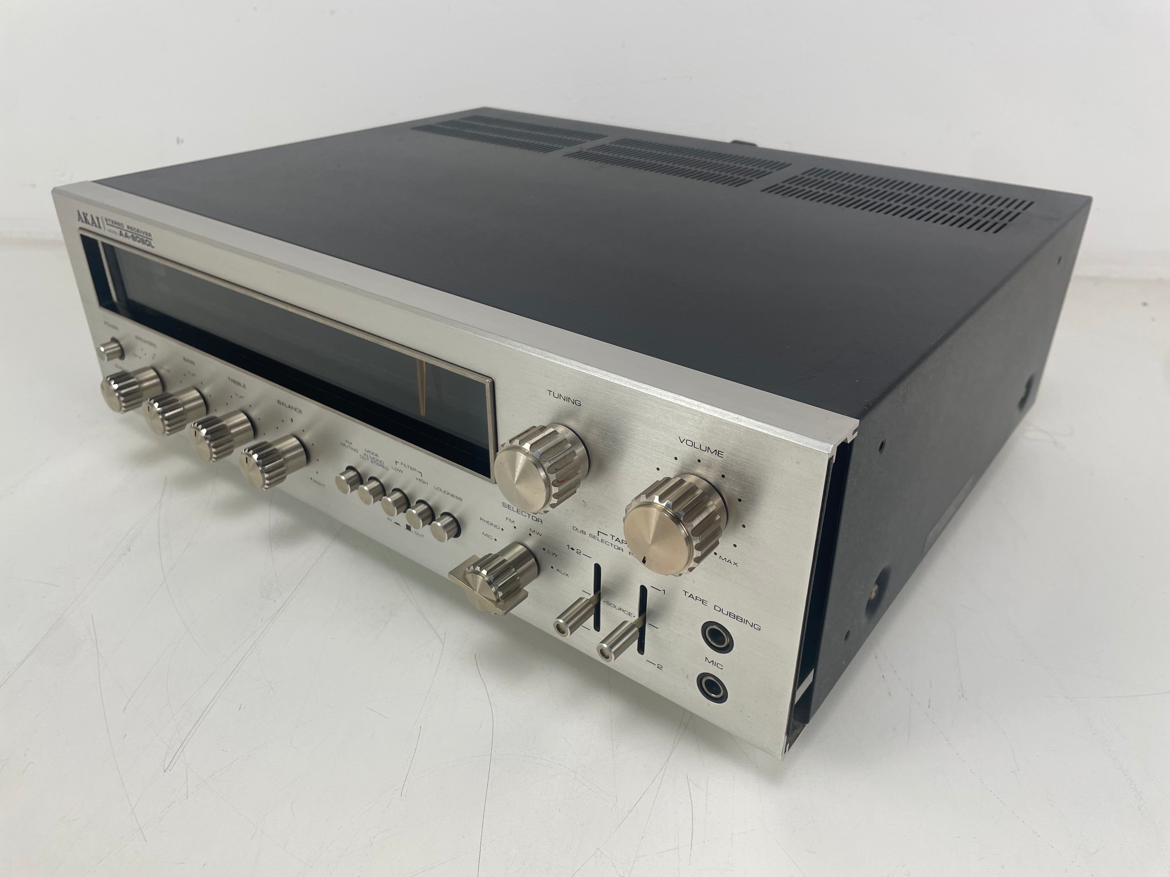 Akai - AA-8080L - Stereo Receiver - Serviced (Cleaned/Replaced)