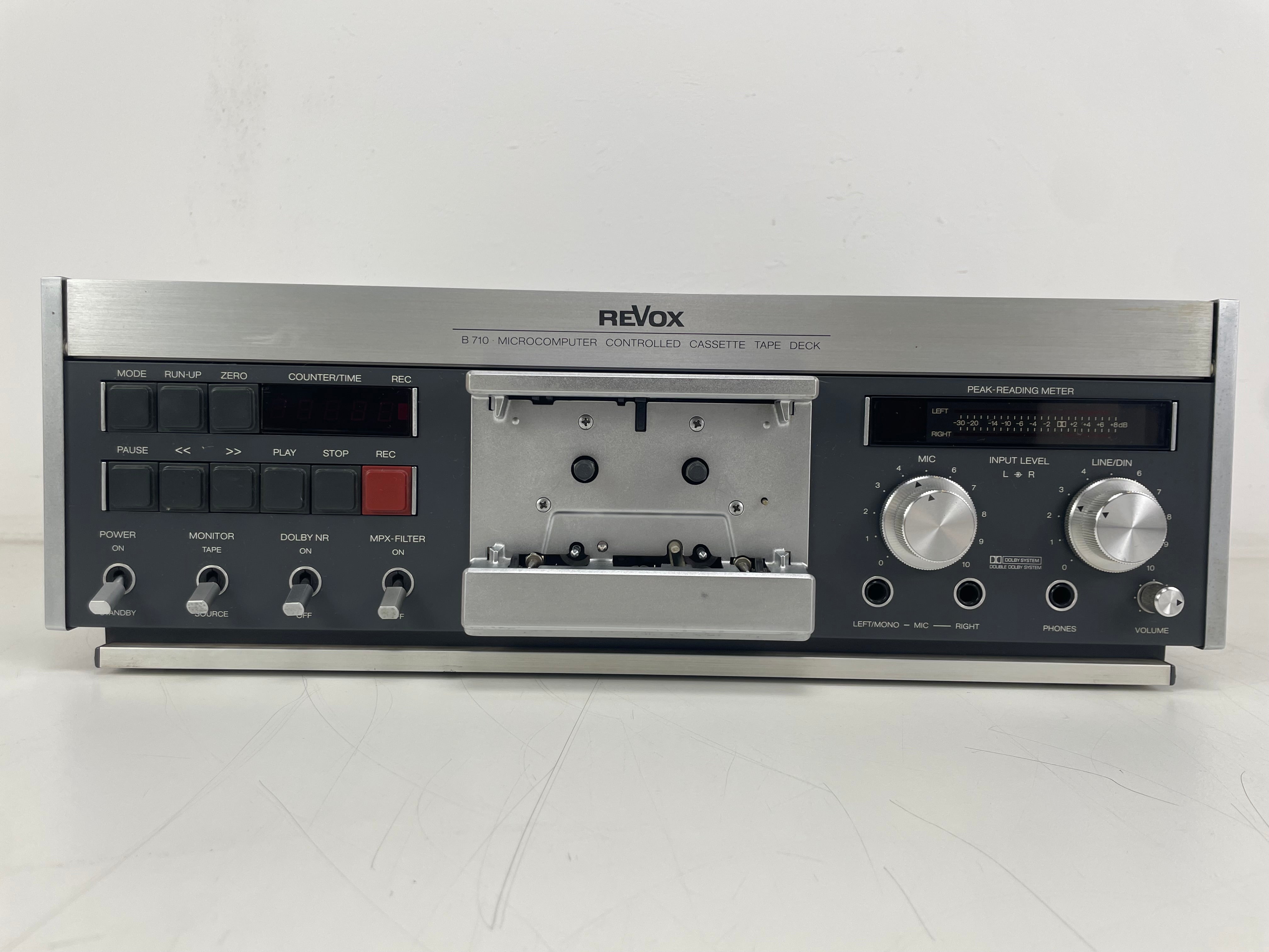 Studer Revox B710 microcomputergestuurd cassettedeck - Onderhoud uitgevoerd