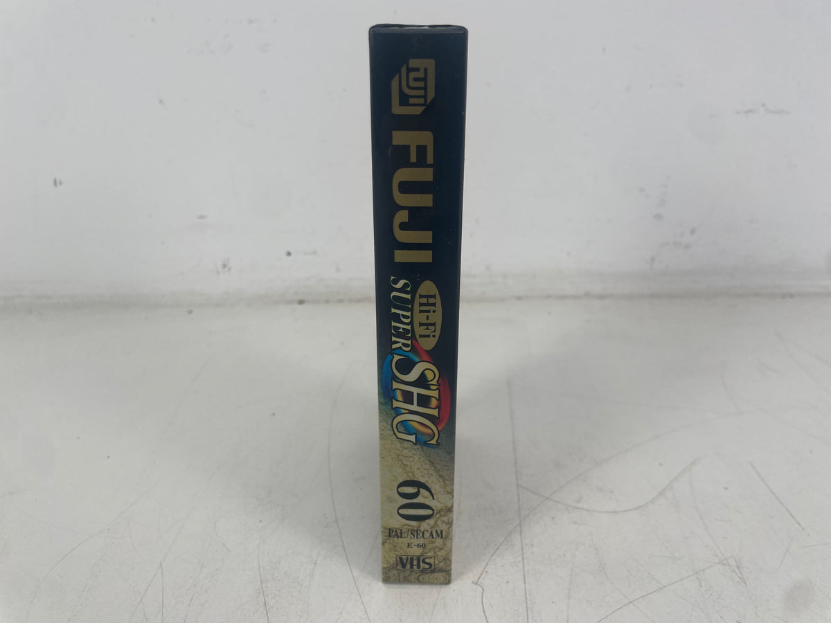 Fuji Hi-Fi 60 Super SHG E-60 VHS Video Cassette – PAL/SECAM – Factory Sealed NOS