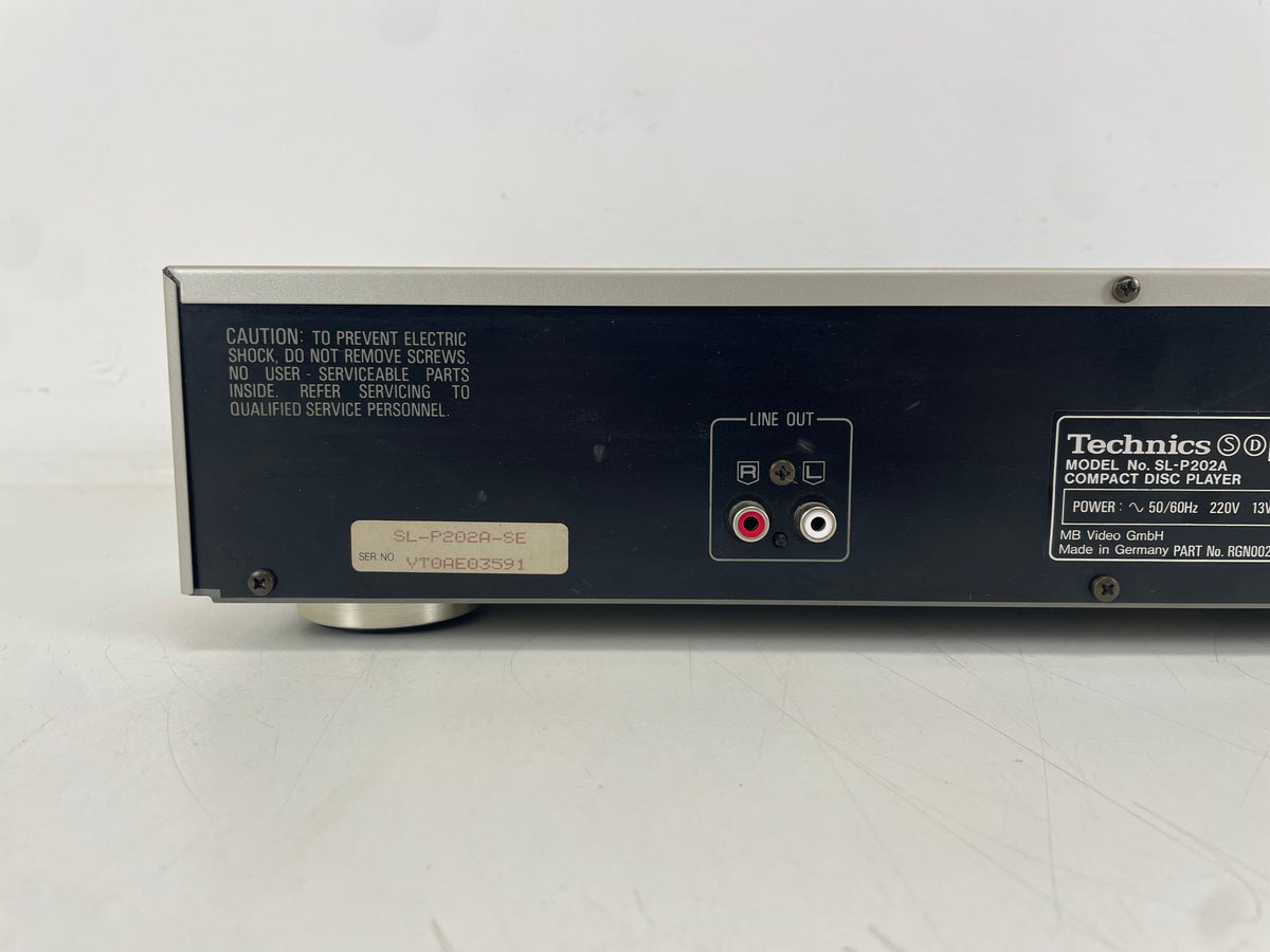 Technics – SL-P202A – Compact Disc Player – 20-Bit High Resolution