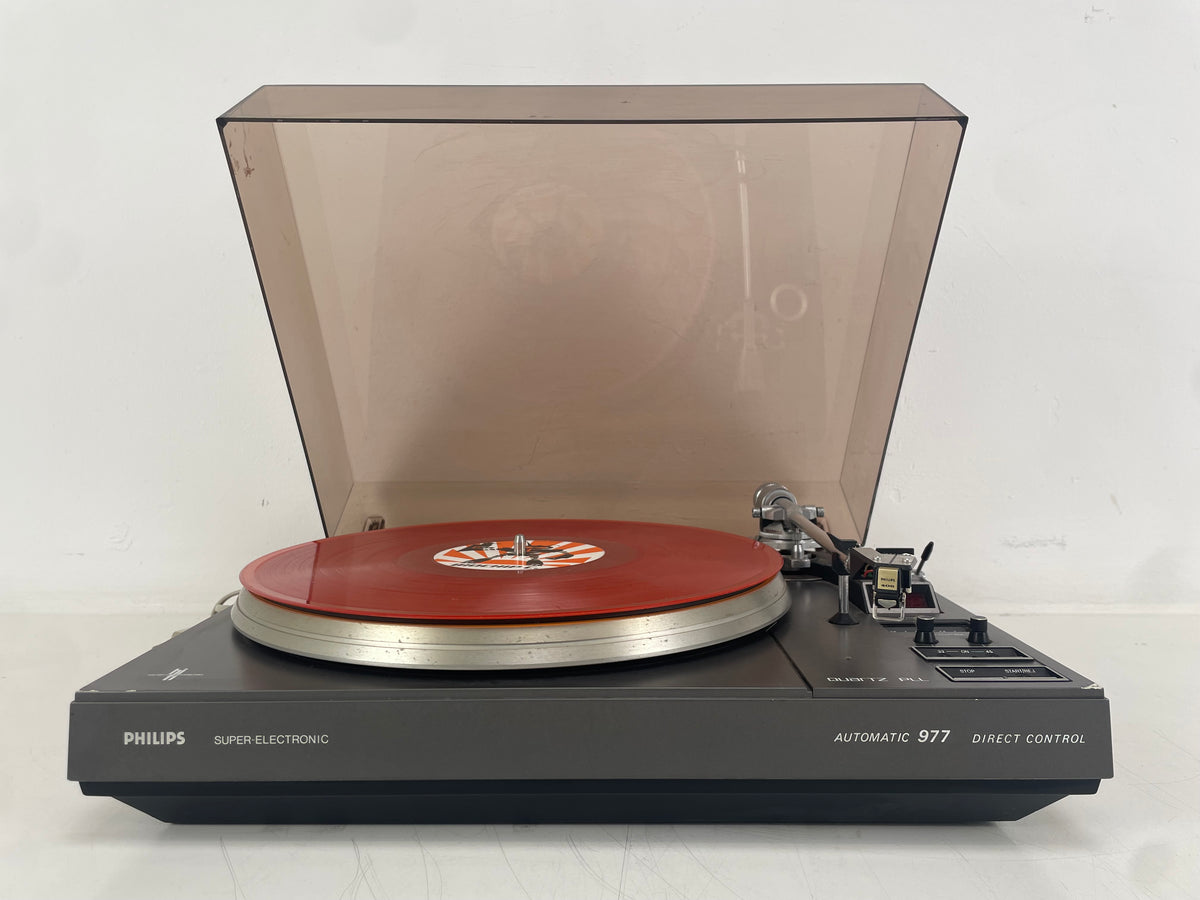 Philips – 977 – Automatic Quartz PLL Direct Control Turntable – Transport Secured