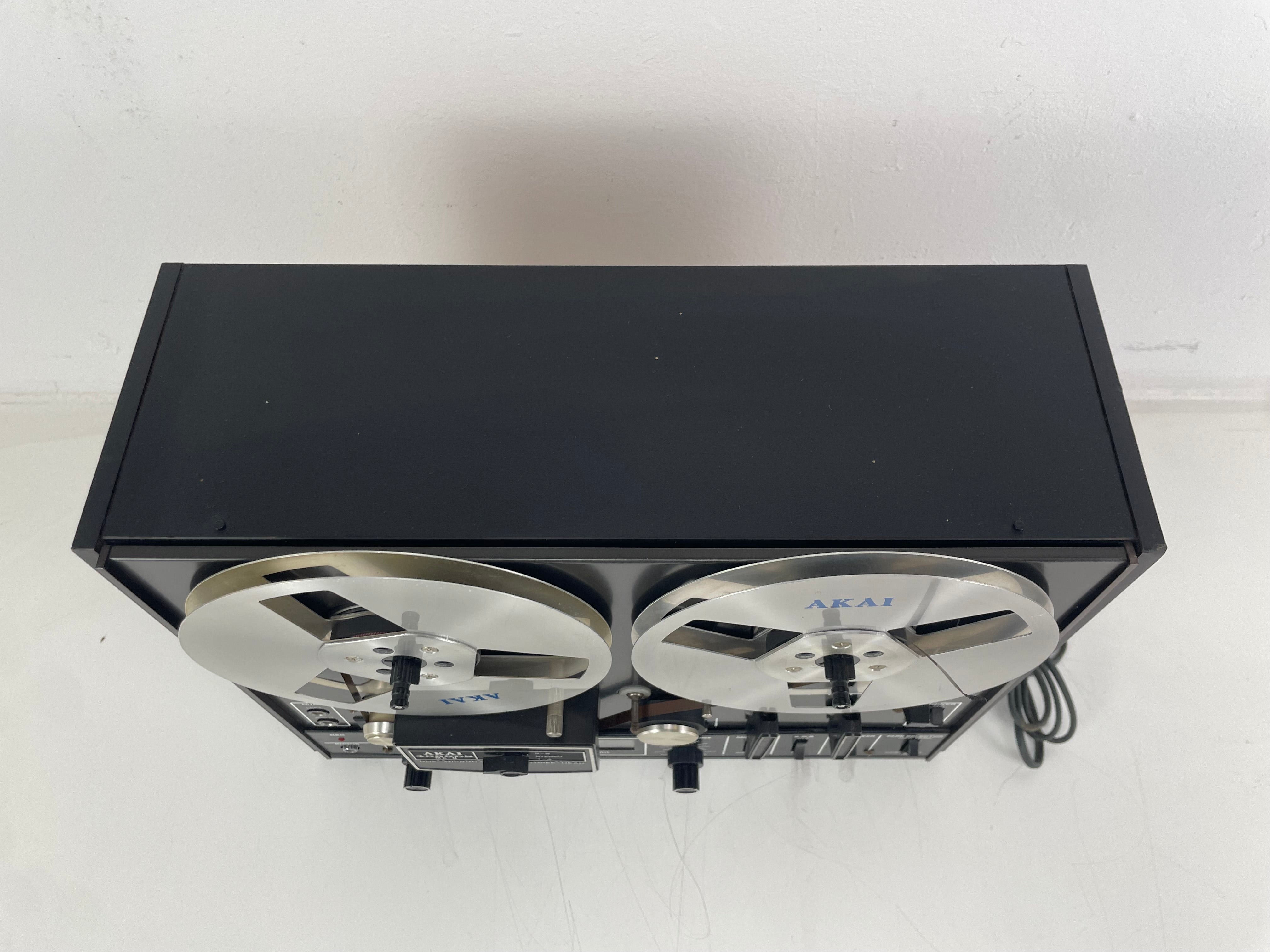 Akai - 4000DS MK2 - Black - 3-Head - 18CM - Reel-to-Reel Recorder - Serviced (New Belts)