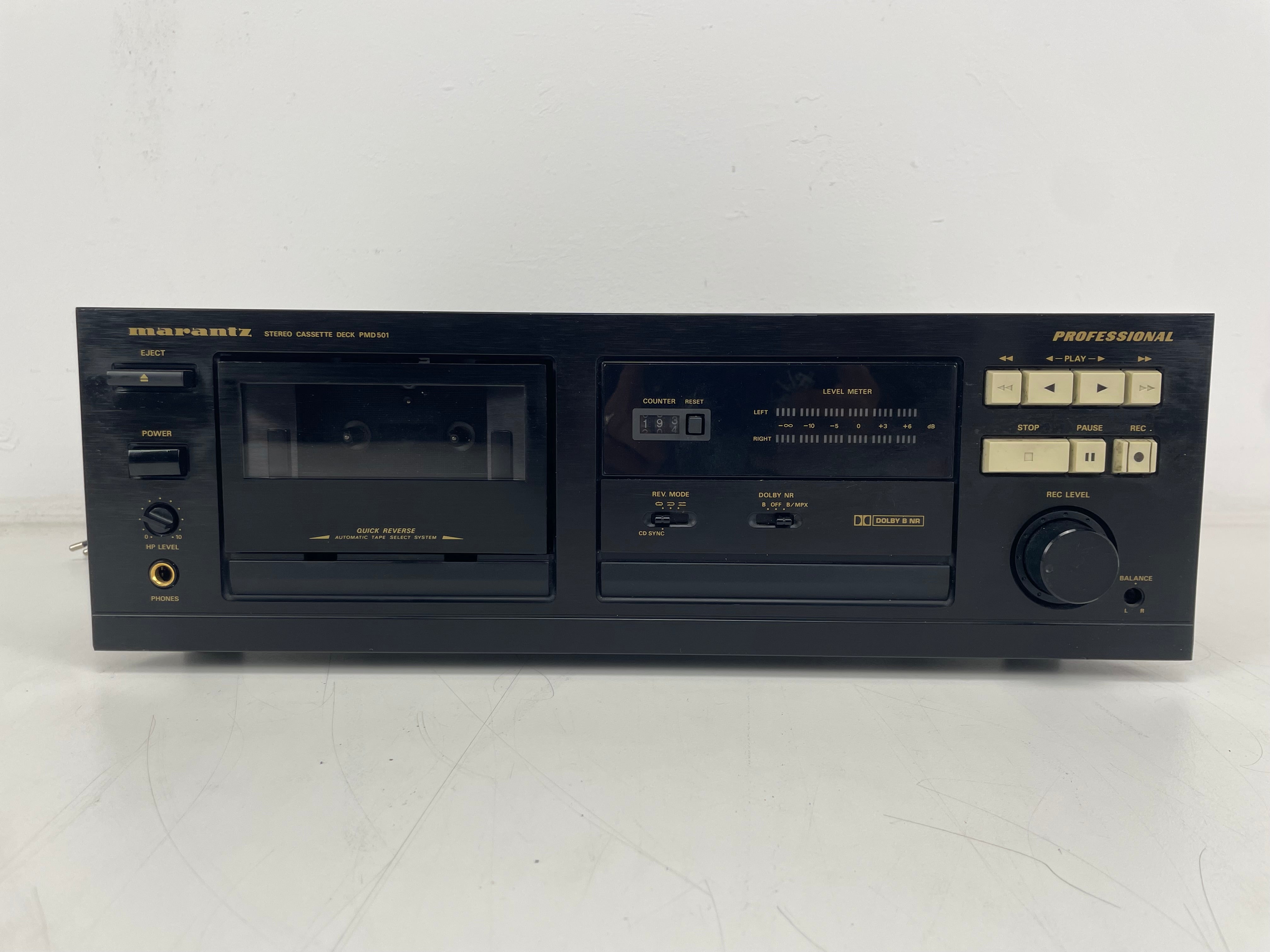 Marantz - PMD501 - Professional Stereo Cassette Deck - 2-Head - Serviced (New Feet)