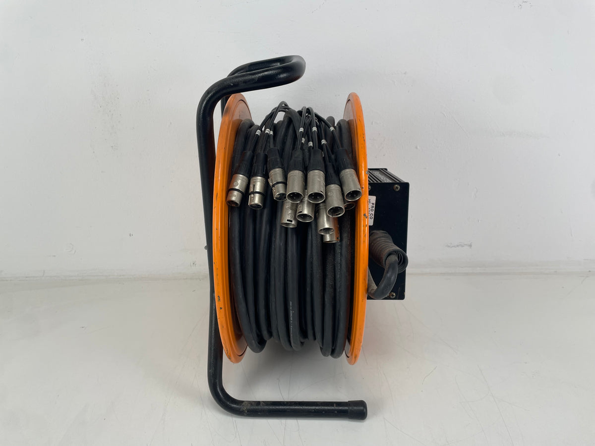 ProCo - StageMaster - 12-Channel Breakout Box + Cable Reel / Snake