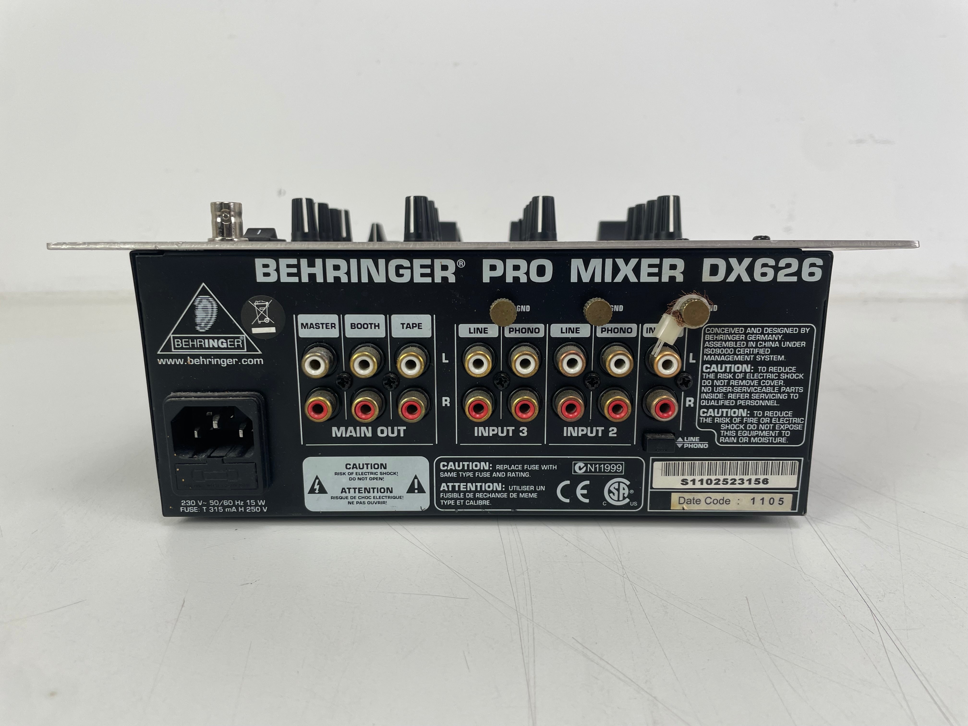 Behringer - DX626 - DJ-Mixer - Serviced (Pot-Meters Cleaned)