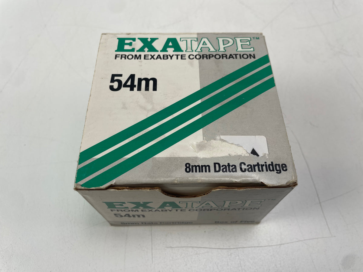 Exabyte – EXATAPE 54m – 8mm Data Cartridges & Cleaning Cartridge – NOS / Sealed (Set of 4)