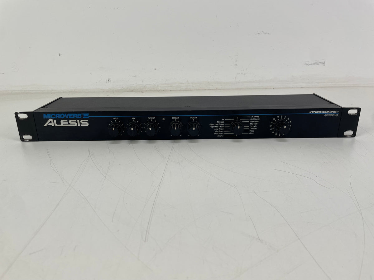 Alesis MicroVerb III – Digital Reverb & Delay Processor – Serviced (Pots Cleaned)