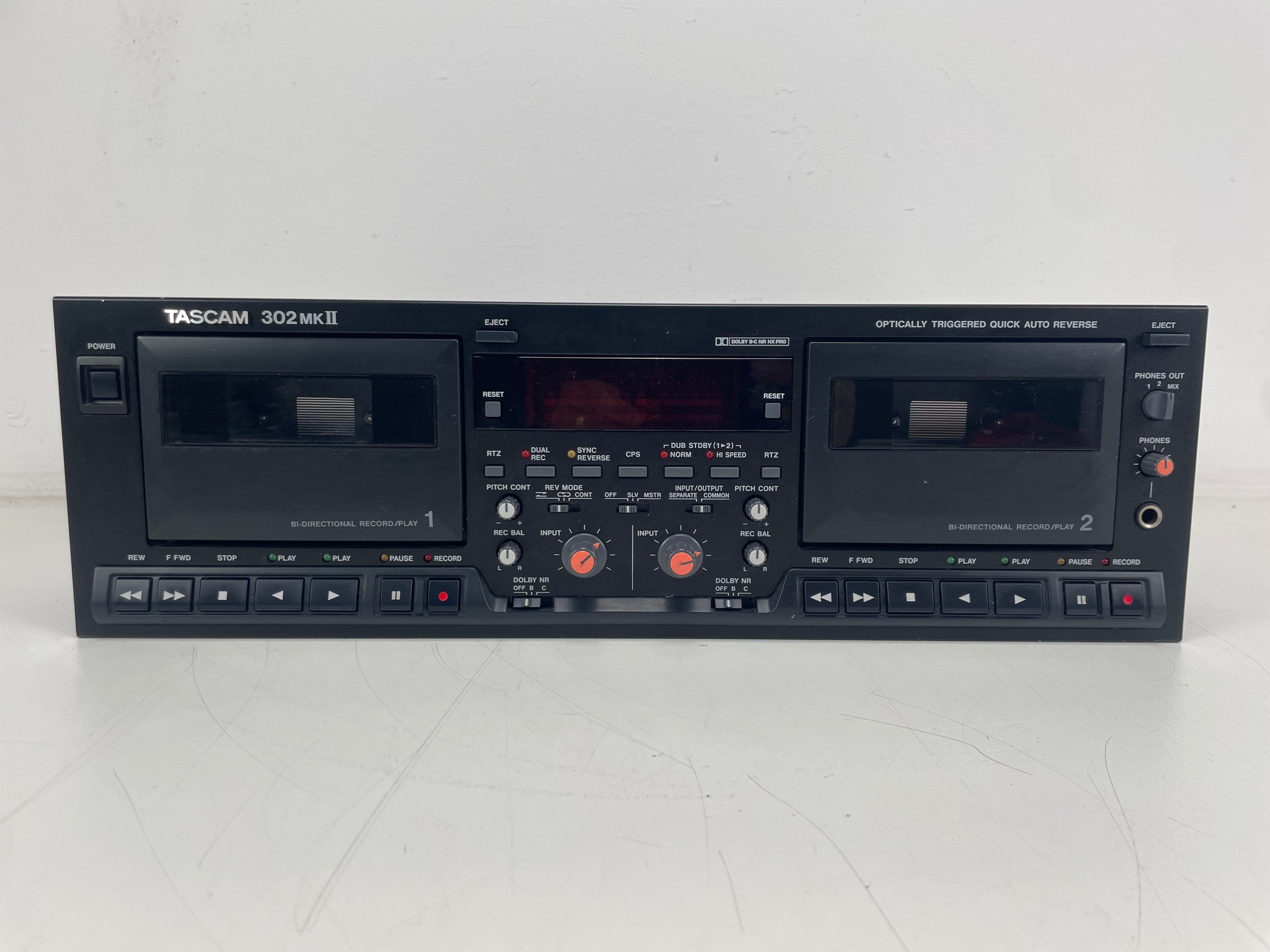 Tascam - 302 MK2 - Double Cassette Deck - 2-Head