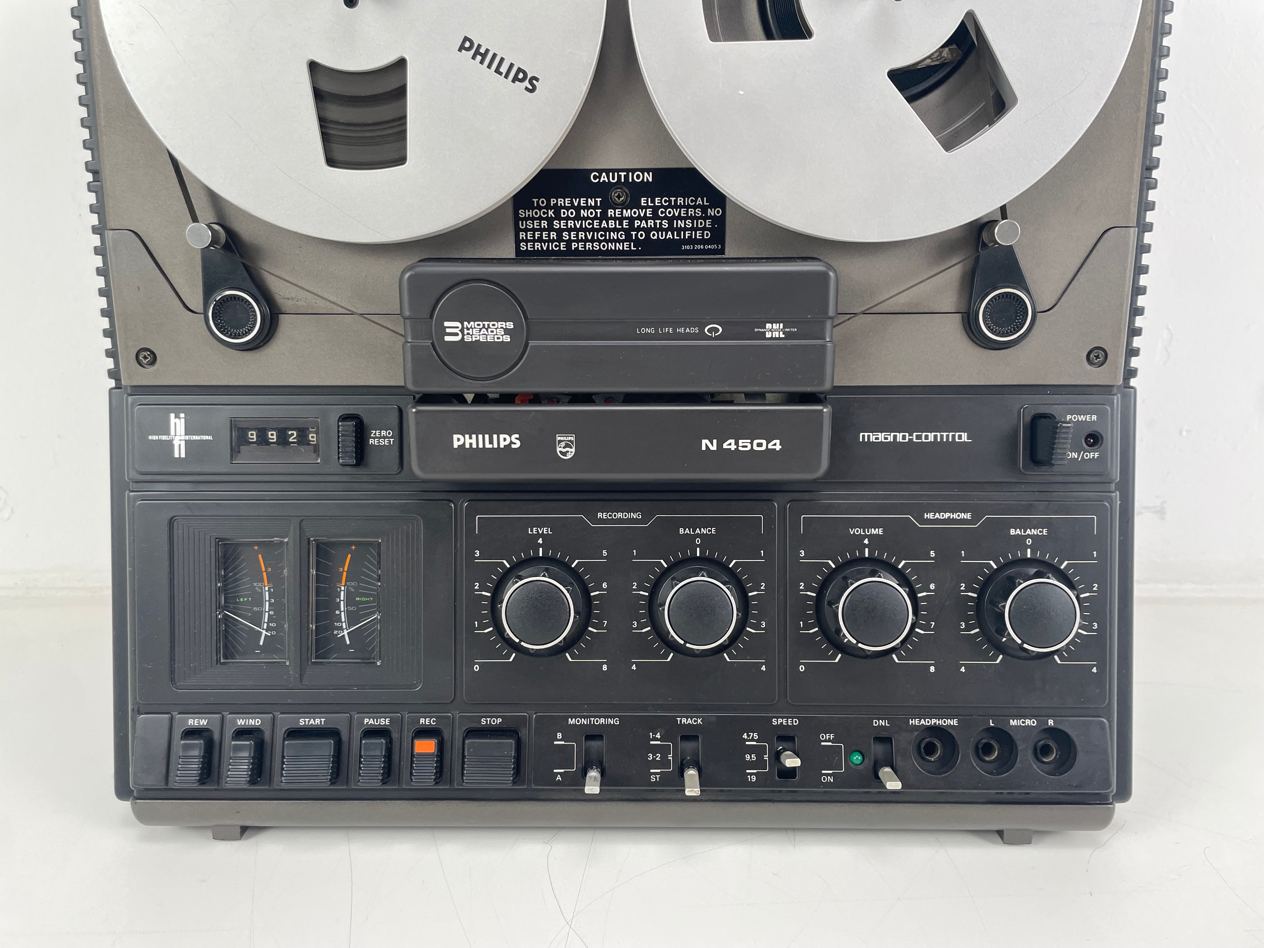 Philips - N4504 - 18CM Reel-to-Reel Deck - Serviced (New Belts)