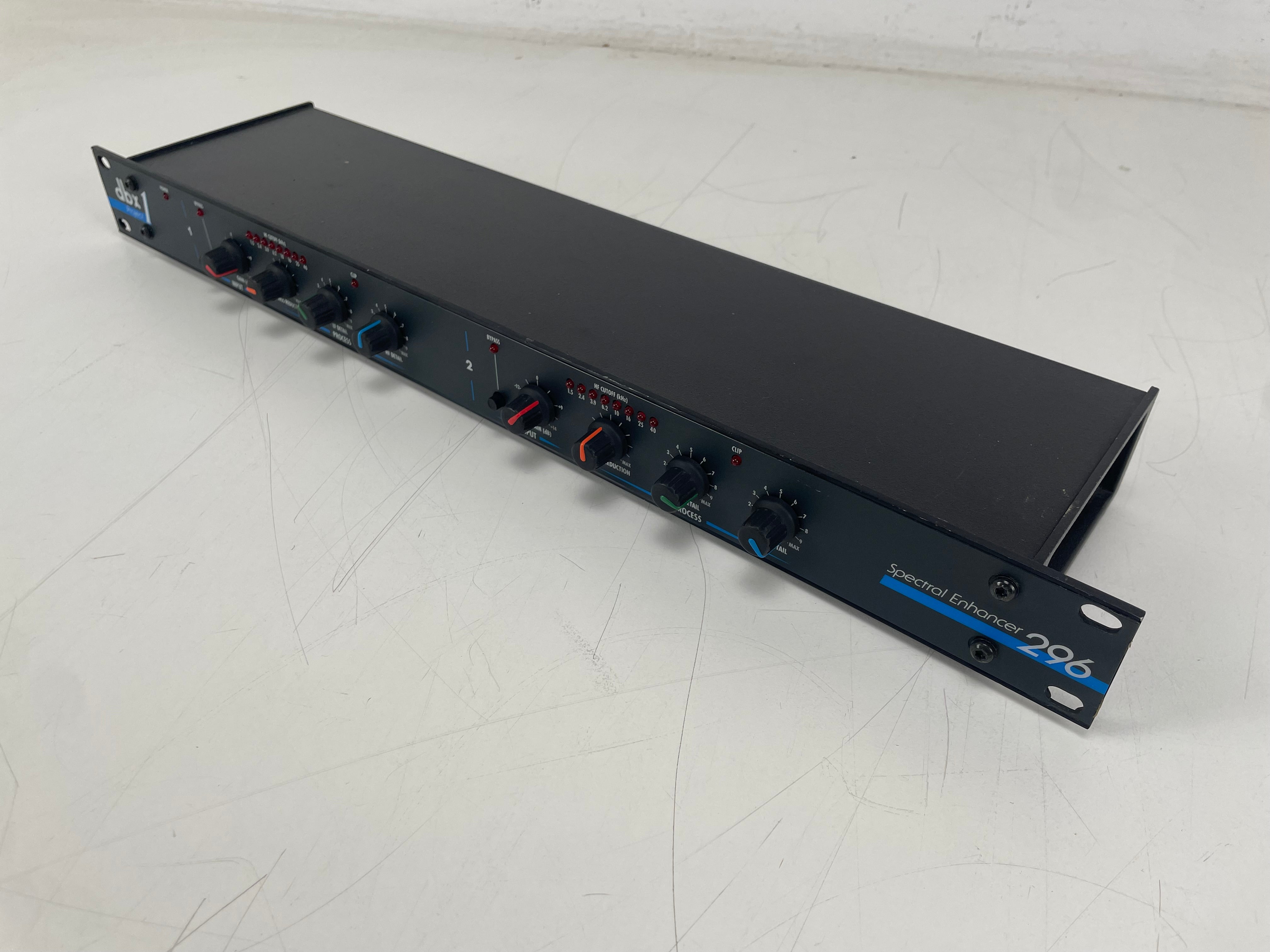 DBX - 296 - Spectral Enhancer – Stereo Hiss Reduction / LF & HF Detail Processor - NO PSU!