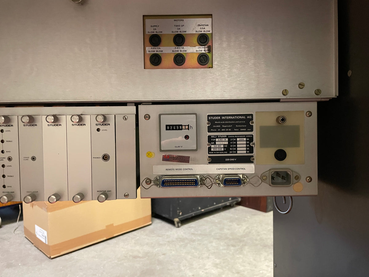 Studer – A80-R – Professional 2-Track Master Tape Recorder – With Console