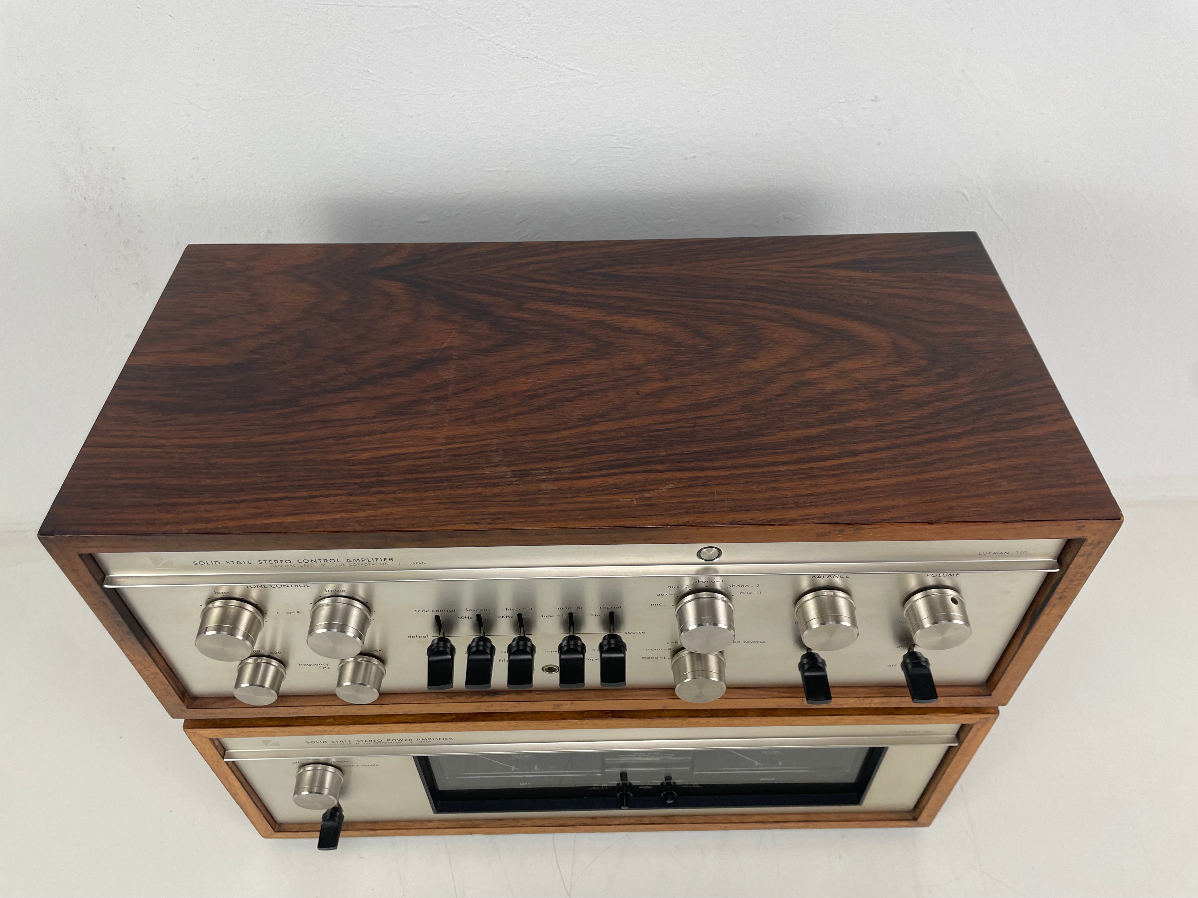Luxman CL-350 & M-150 – Stereo Pre-Amplifier / Power Amplifier Set – Fully Recapped