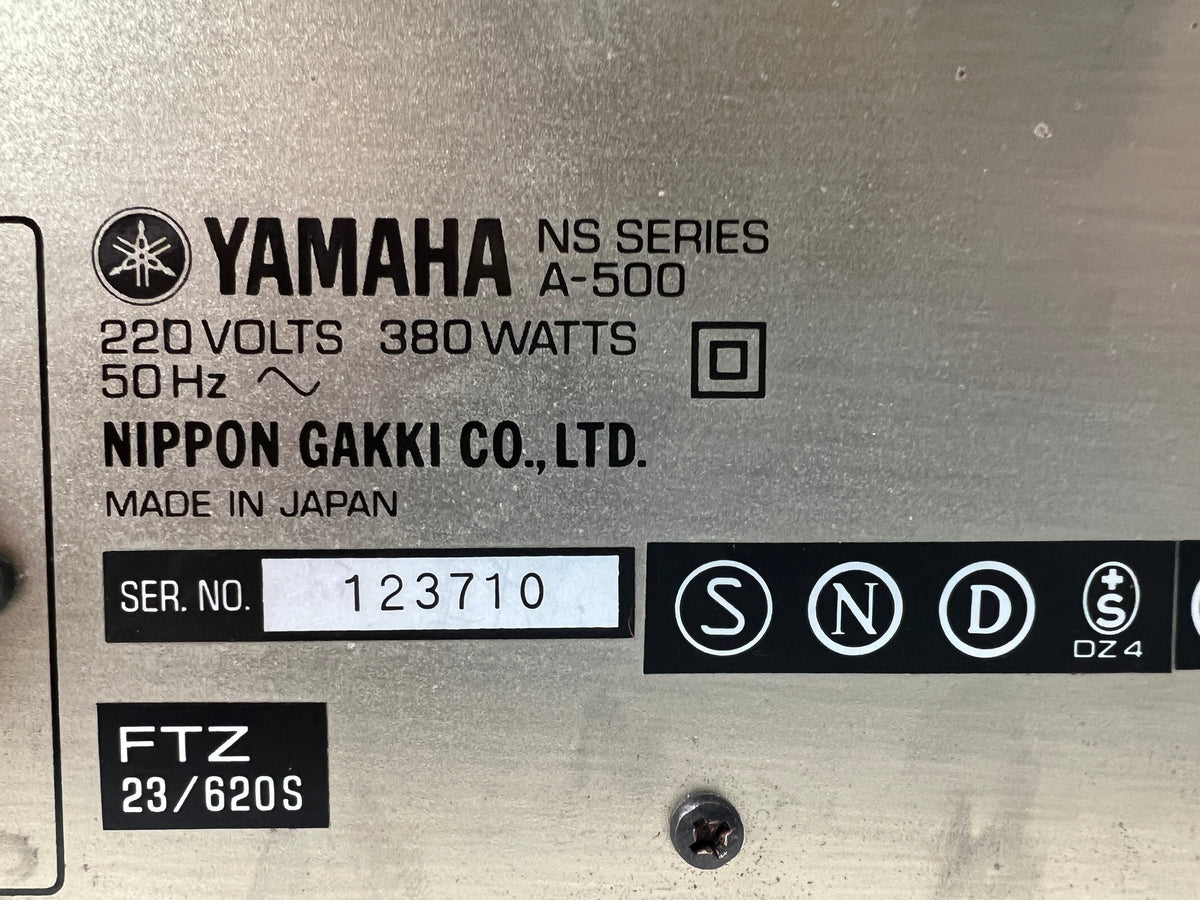 Yamaha- A500 - Stereo Amplifier - NS Series -70 wat into 8Ohm