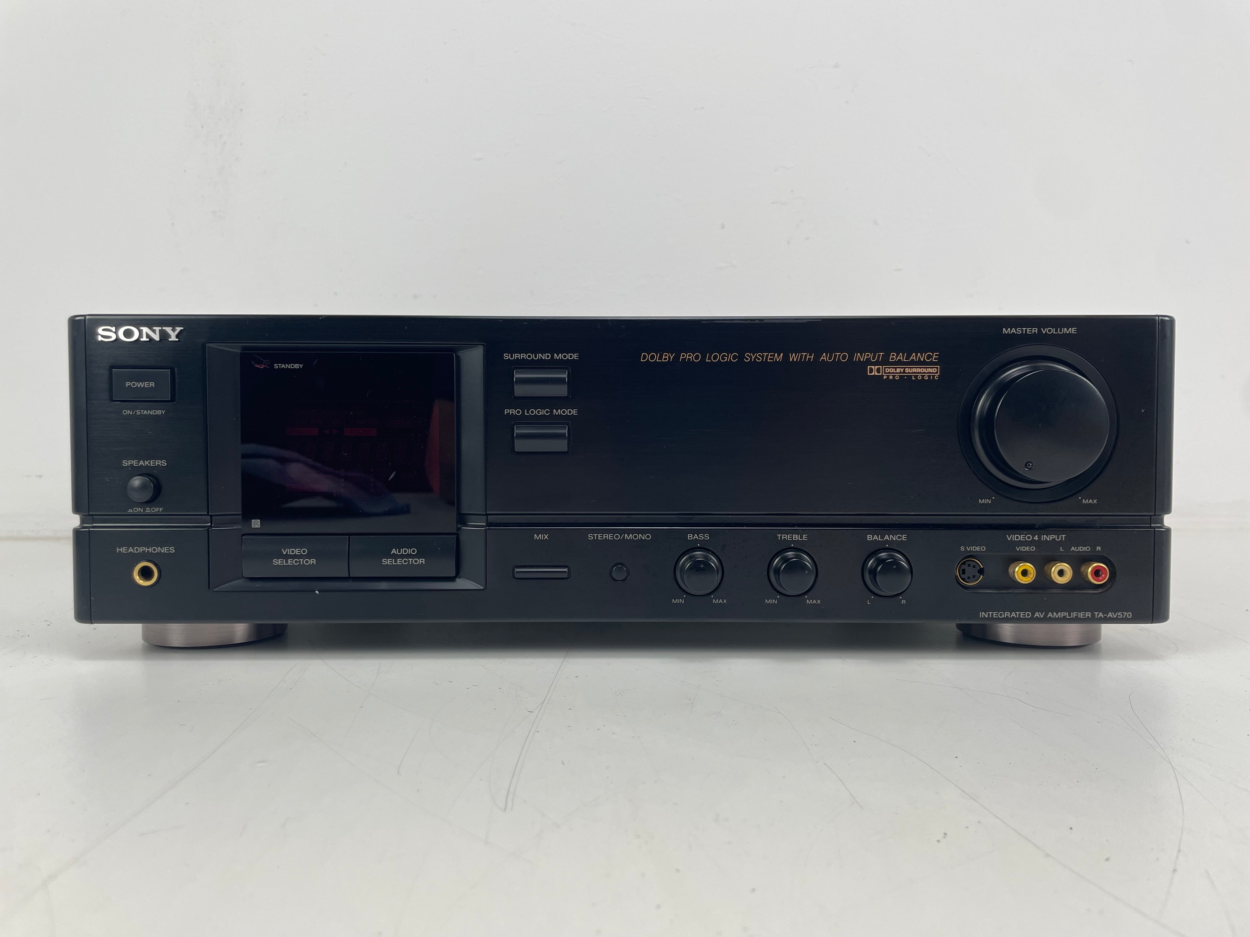 Sony - TA-AV570 - Integrated AV Amplifier - Inc. Remote